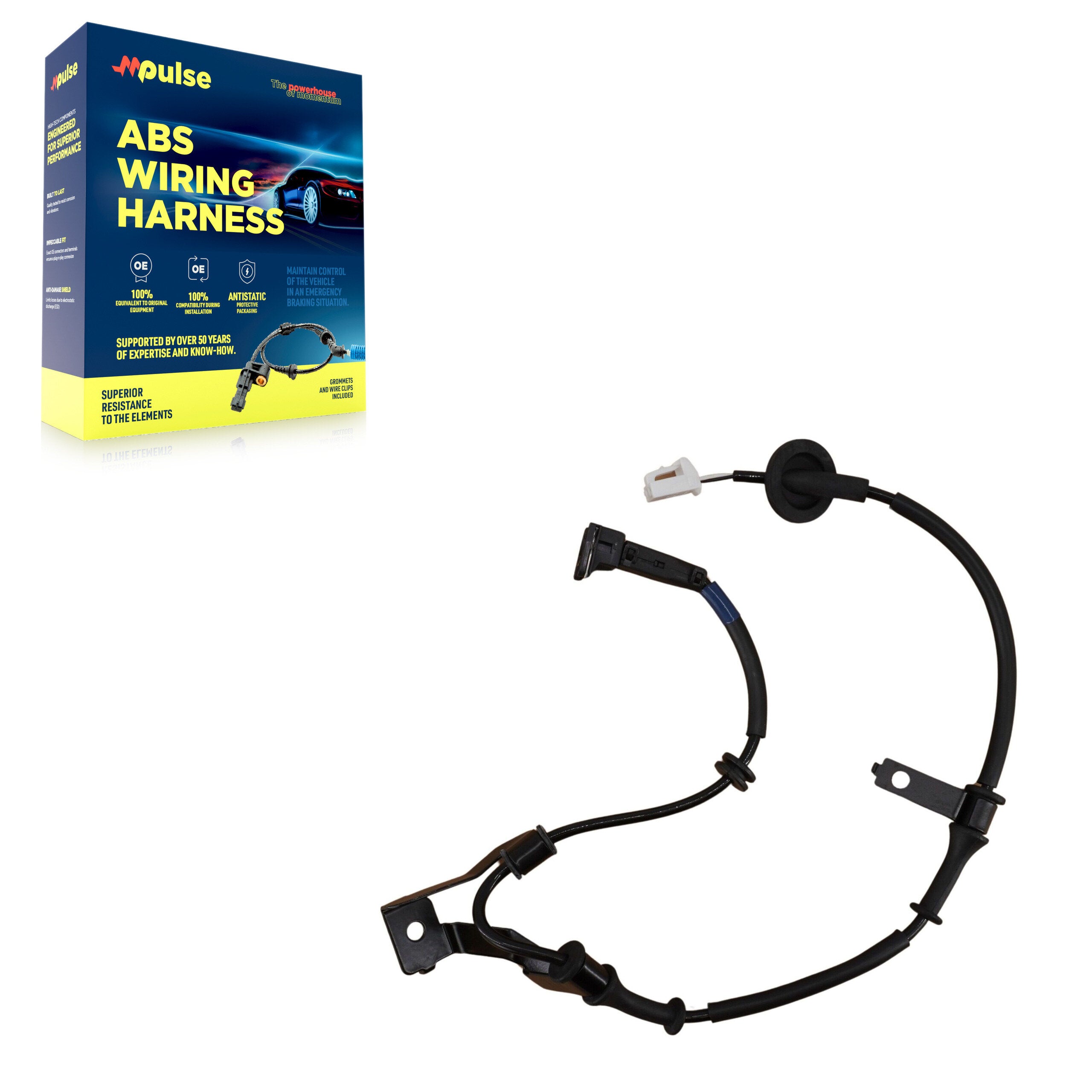 Mpulse SEN-2ABS0917 ABS Wheel Speed Sensor Wiring Harness for 2006-2012 Kia Rio, Kia Rio5 - Rear Left