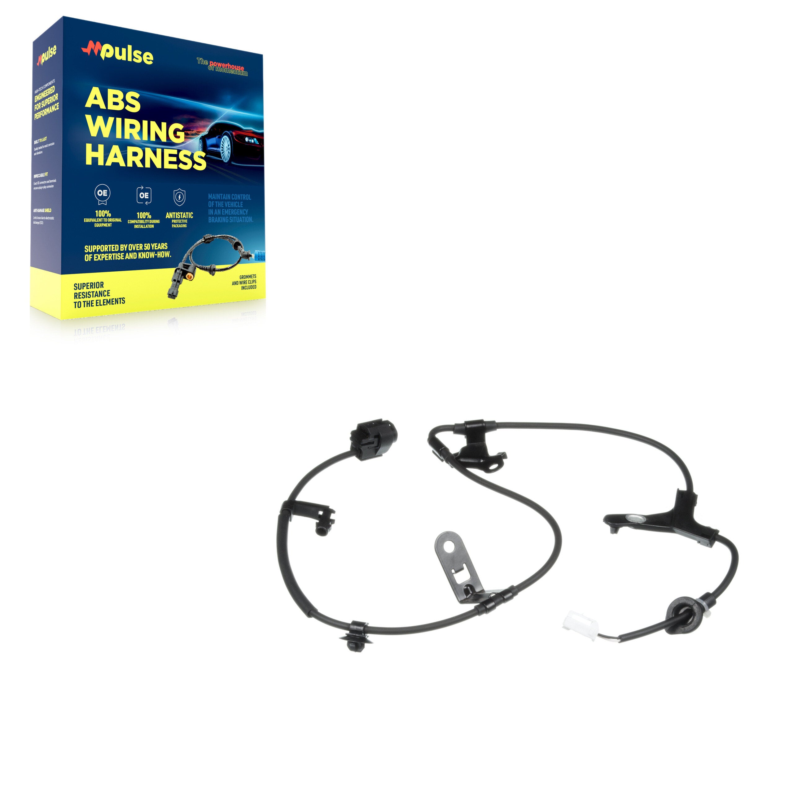 Mpulse SEN-2ABS0938 ABS Wheel Speed Sensor Wiring Harness for 2003-2008 Pontiac Vibe, Toyota Corolla, Toyota Matrix - Rear Left, Rear Right