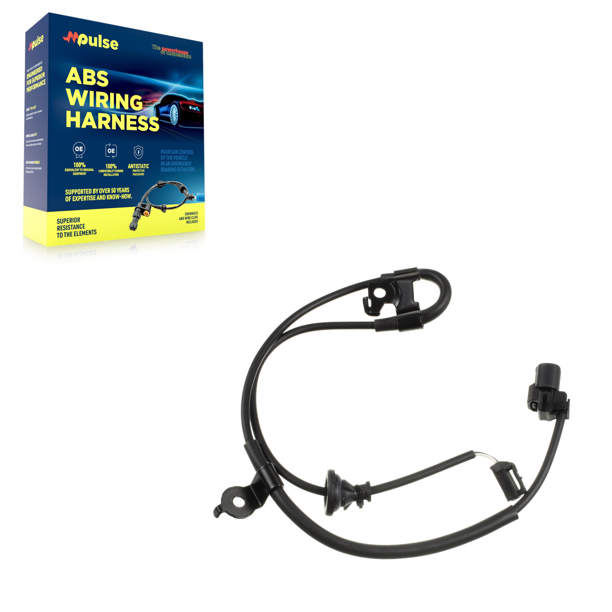Mpulse SEN-2ABS0953 ABS Wheel Speed Sensor Wiring Harness for 2004-2009 Lexus RX350, Toyota Highlander, Lexus RX400h - Rear Right