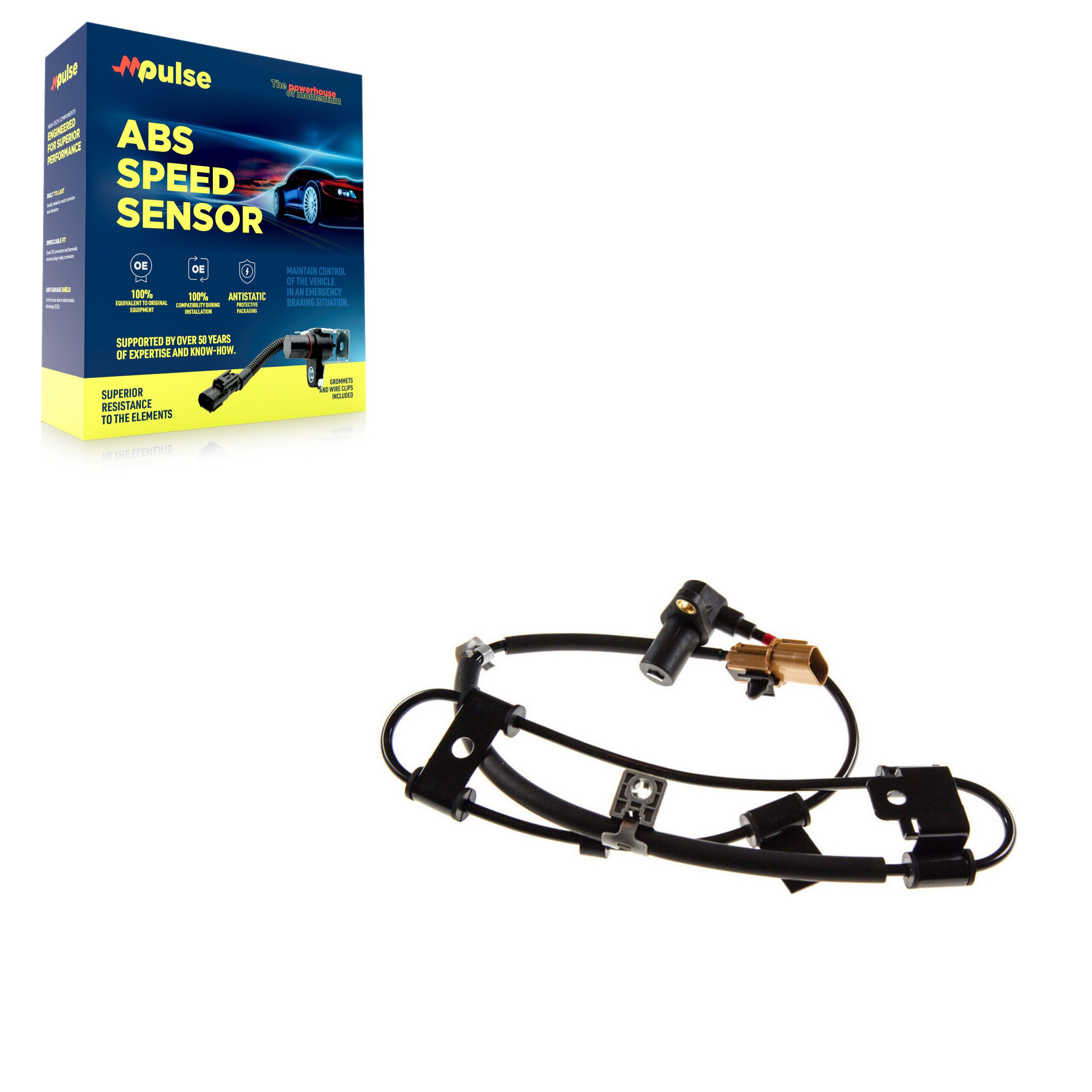 Mpulse SEN-2ABS1284 ABS Wheel Speed Sensor for 2006-2011 Kia Rio, Hyundai Accent, Kia Rio5 - Front Right