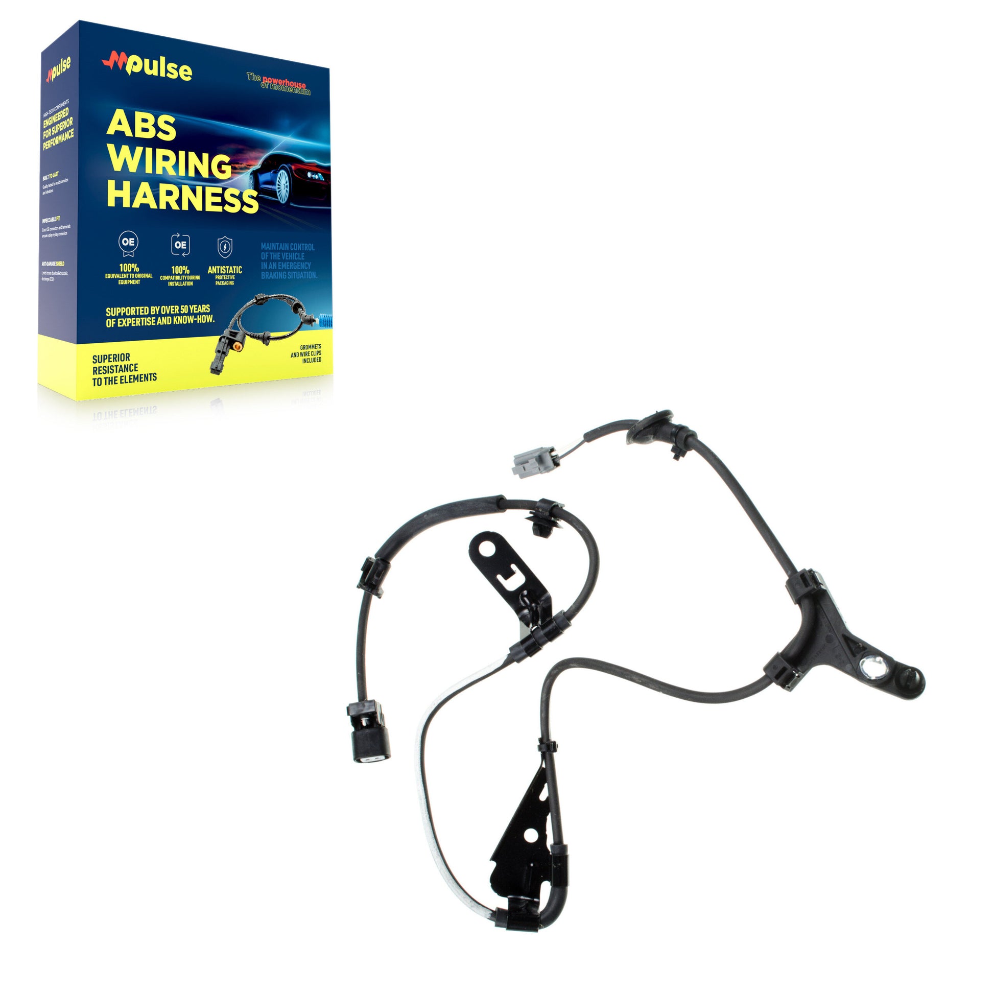 Mpulse SEN-2ABS1342 ABS Wheel Speed Sensor Wiring Harness for 2003-2008 Toyota Corolla, Toyota Matrix, Pontiac Vibe - Rear Left