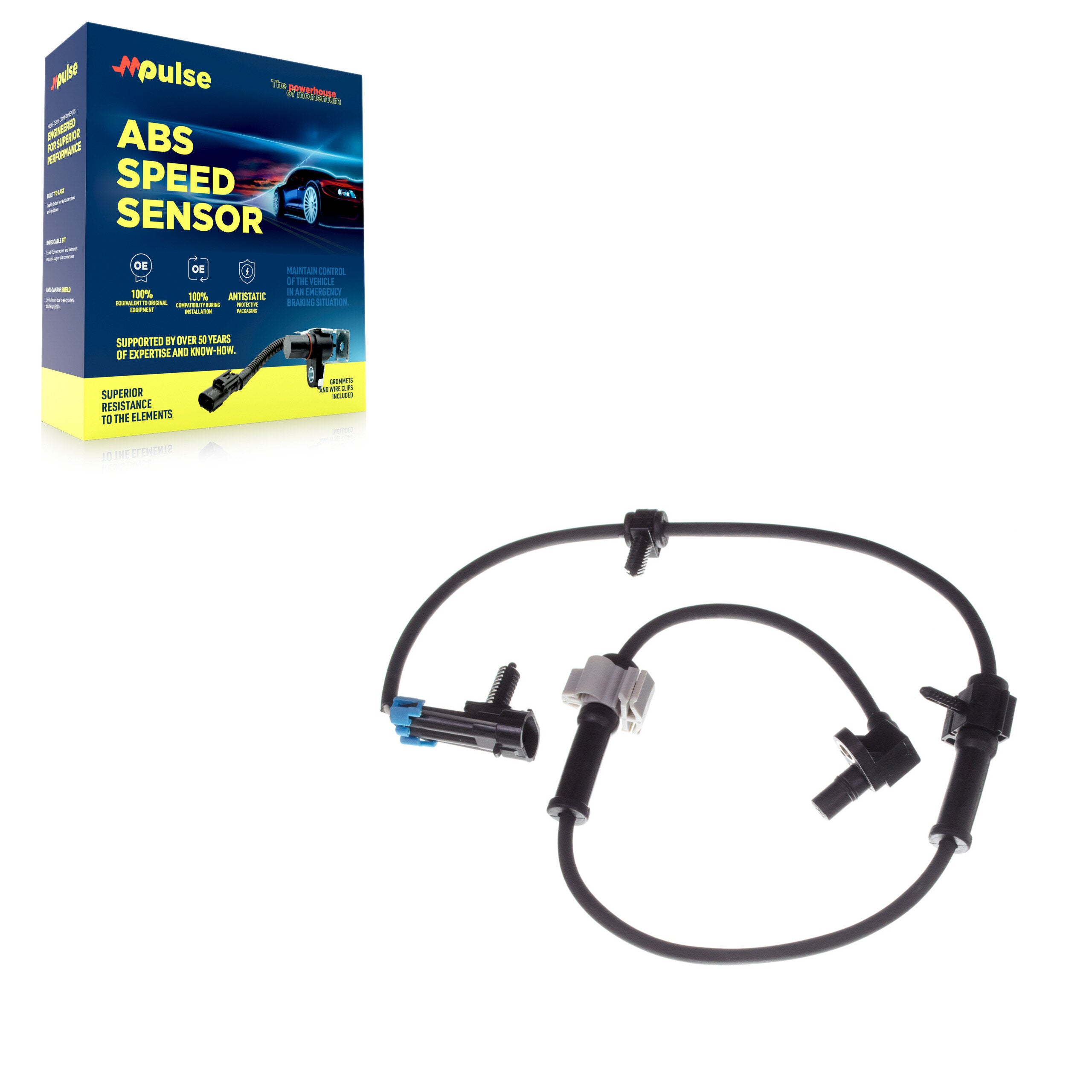 Mpulse SEN-2ABS1351 ABS Wheel Speed Sensor for 1999-2014 Chevrolet Express 1500, GMC Savana 1500, Chevrolet Silverado 1500 - Front, Front Left, Rear