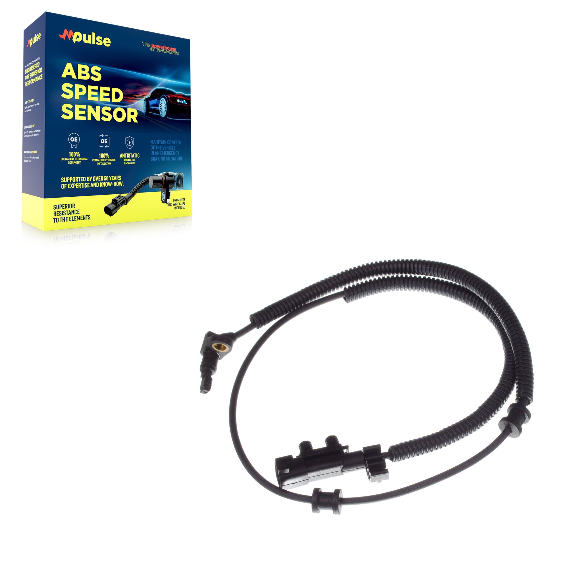 Mpulse SEN-2ABS1412 ABS Wheel Speed Sensor for 2007-2012 Jeep Liberty, Dodge Nitro - Front