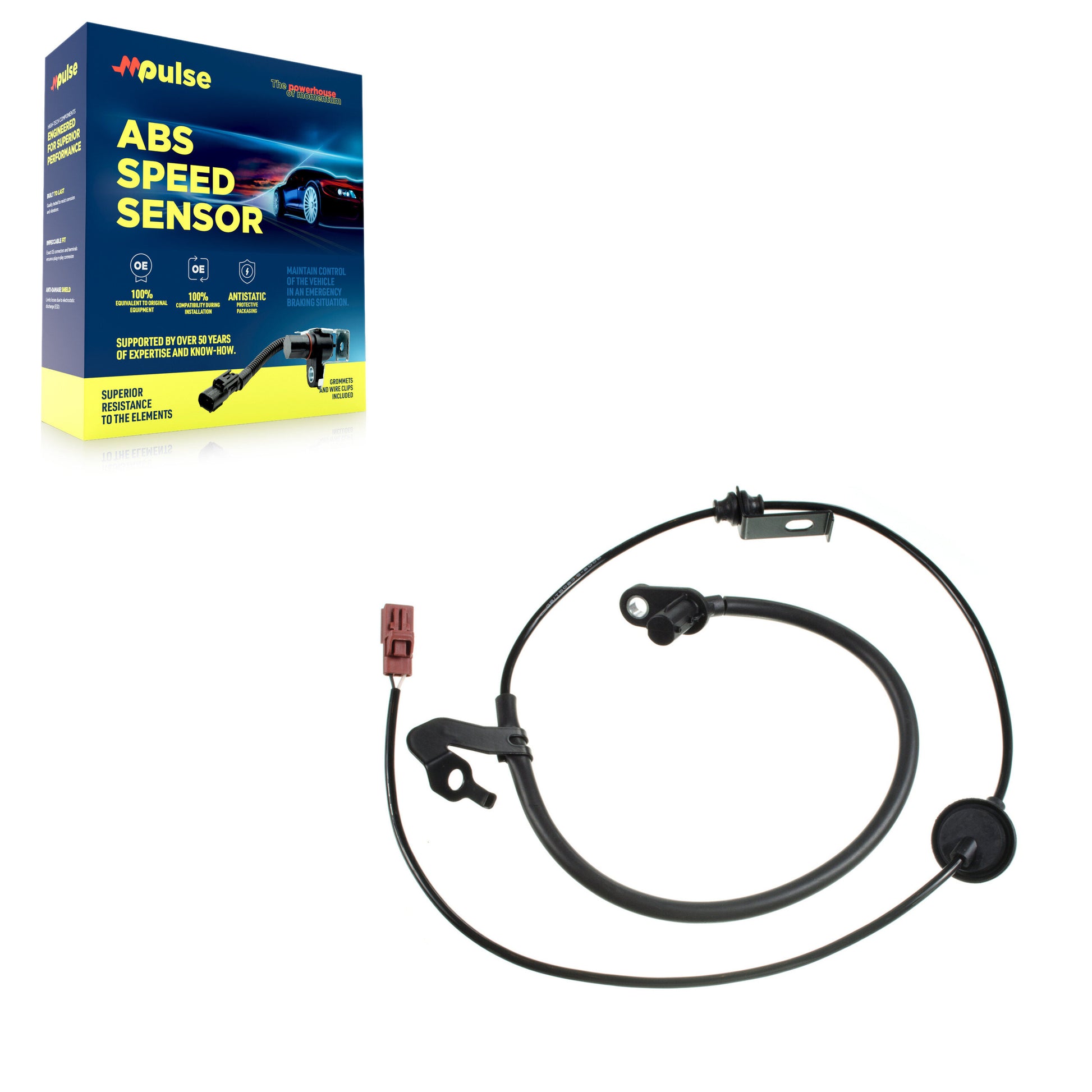Mpulse SEN-2ABS1424 ABS Wheel Speed Sensor for 2007-2012 Ford Fusion, Mercury Milan, Lincoln MKZ - Rear Left