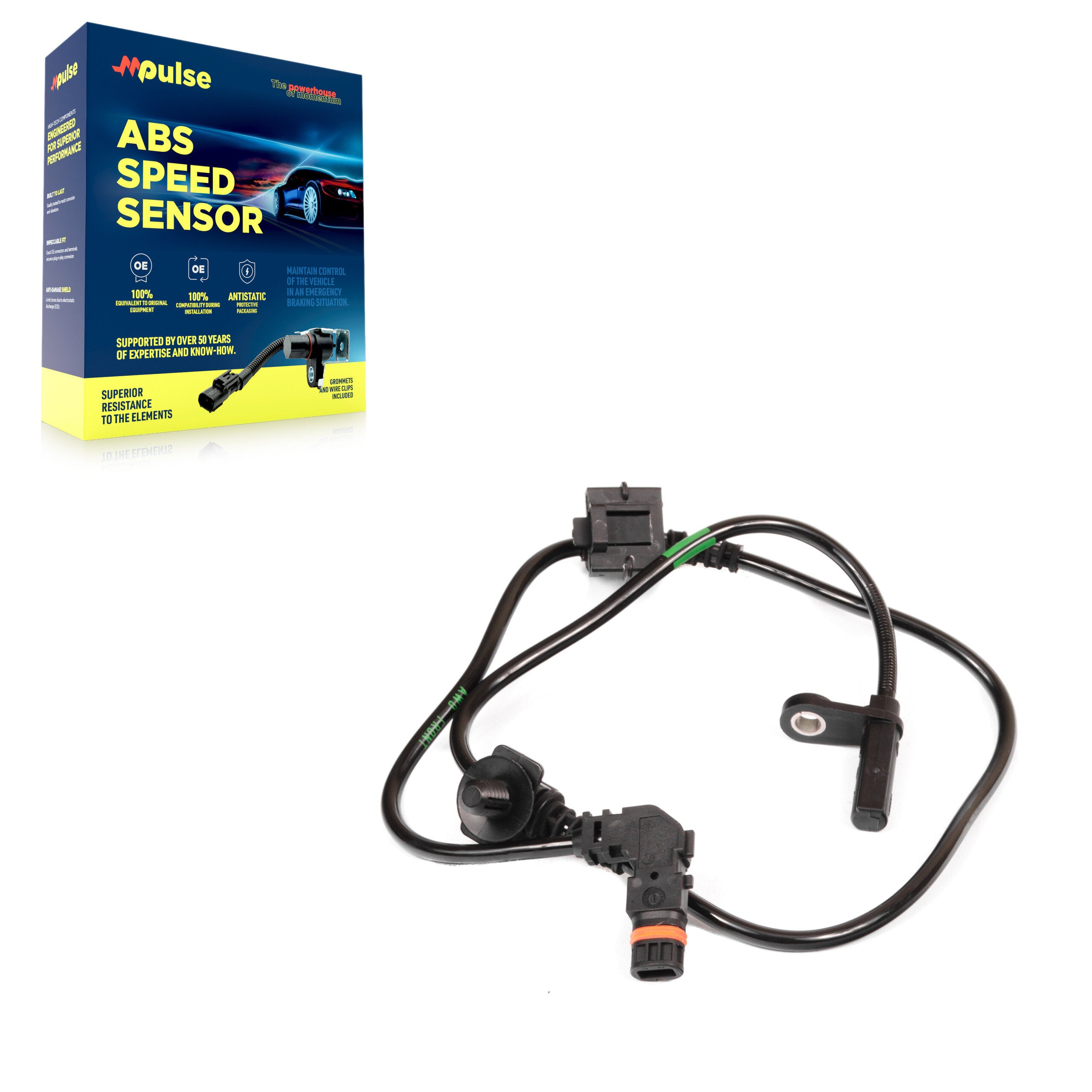Mpulse SEN-2ABS2118 ABS Wheel Speed Sensor for 2005-2010 Dodge Charger, Dodge Magnum, Chrysler 300 - Front