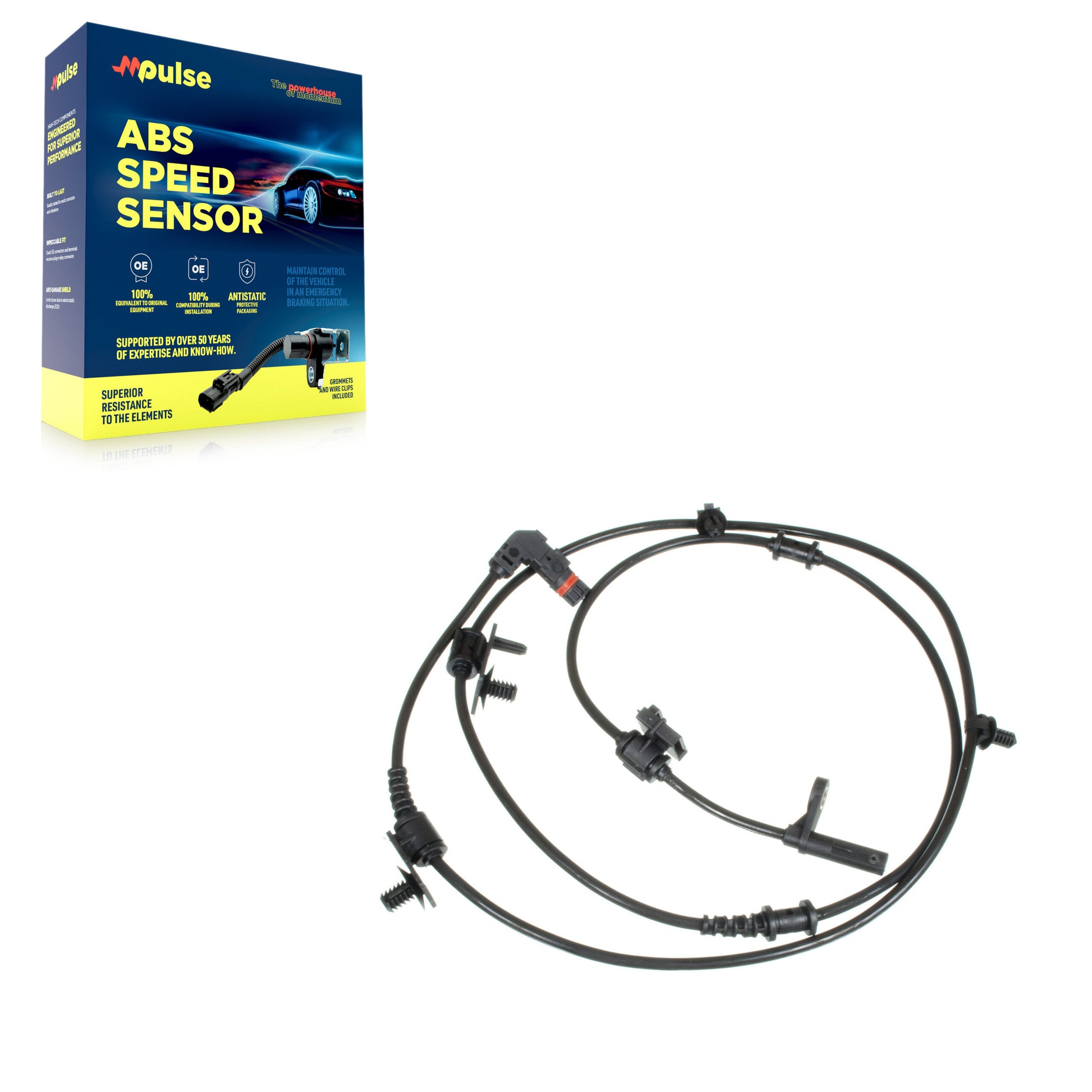 Mpulse SEN-2ABS2120 ABS Wheel Speed Sensor for 2005-2010 Dodge Charger, Dodge Magnum, Chrysler 300 - Rear Left