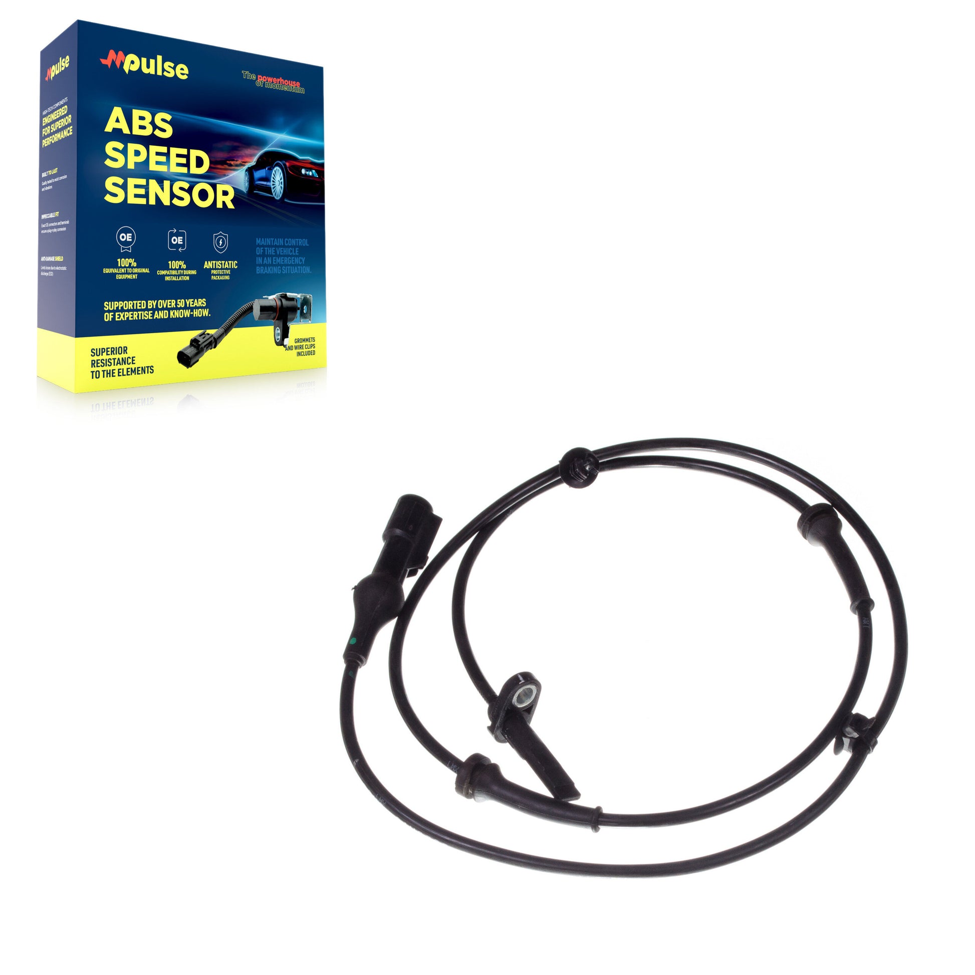 Mpulse SEN-2ABS2134 ABS Wheel Speed Sensor for 2005-2012 Ford Taurus, Lincoln MKS, Ford Flex - Front