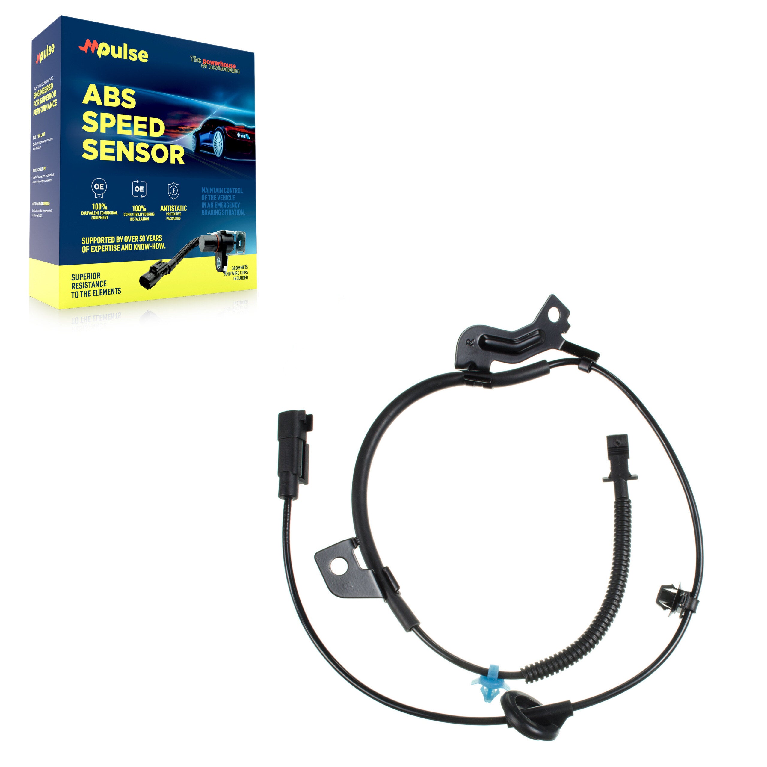 Mpulse SEN-2ABS2288 ABS Wheel Speed Sensor for 2007-2017 Jeep Compass, Jeep Patriot, Mitsubishi Lancer - Rear Right