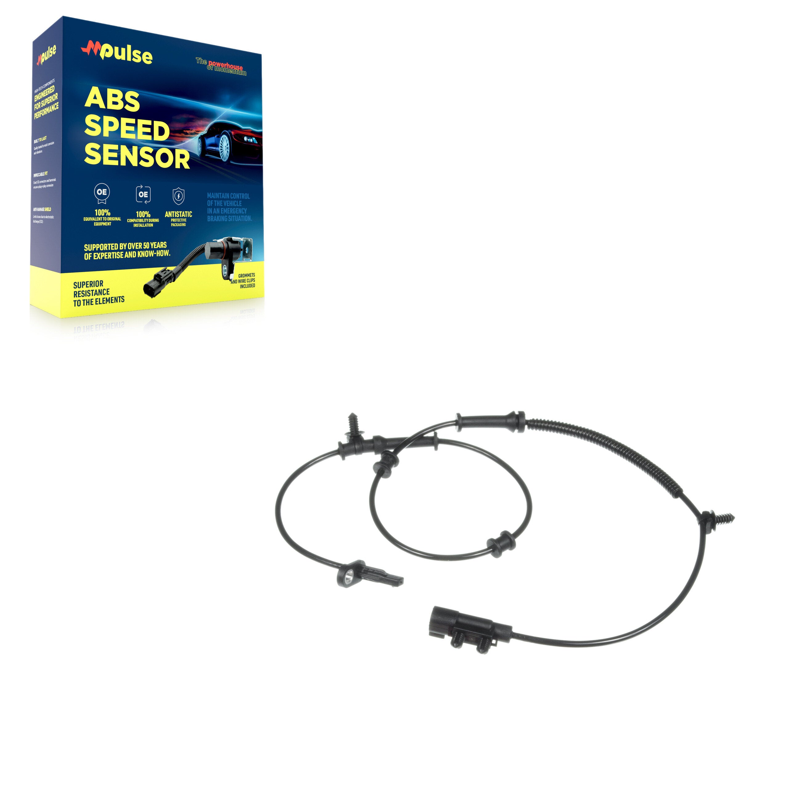Mpulse SEN-2ABS2404 ABS Wheel Speed Sensor for 2011-2015 Dodge Durango, Jeep Grand Cherokee - Front