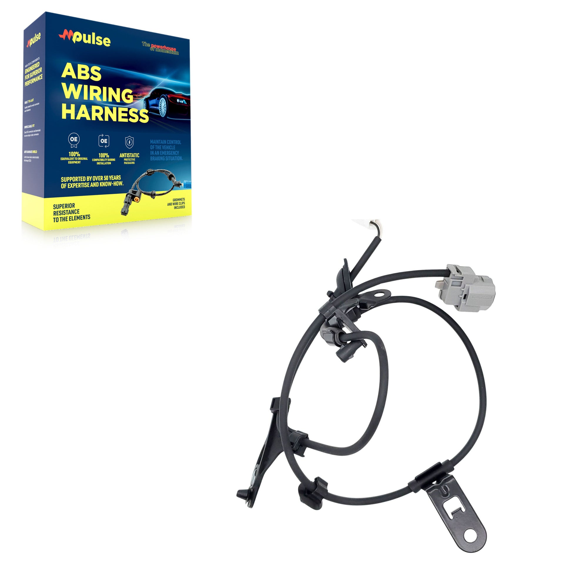 Mpulse SEN-2ABS2479 ABS Wheel Speed Sensor Wiring Harness for 2009-2019 Toyota Corolla, Toyota Matrix - Rear Right