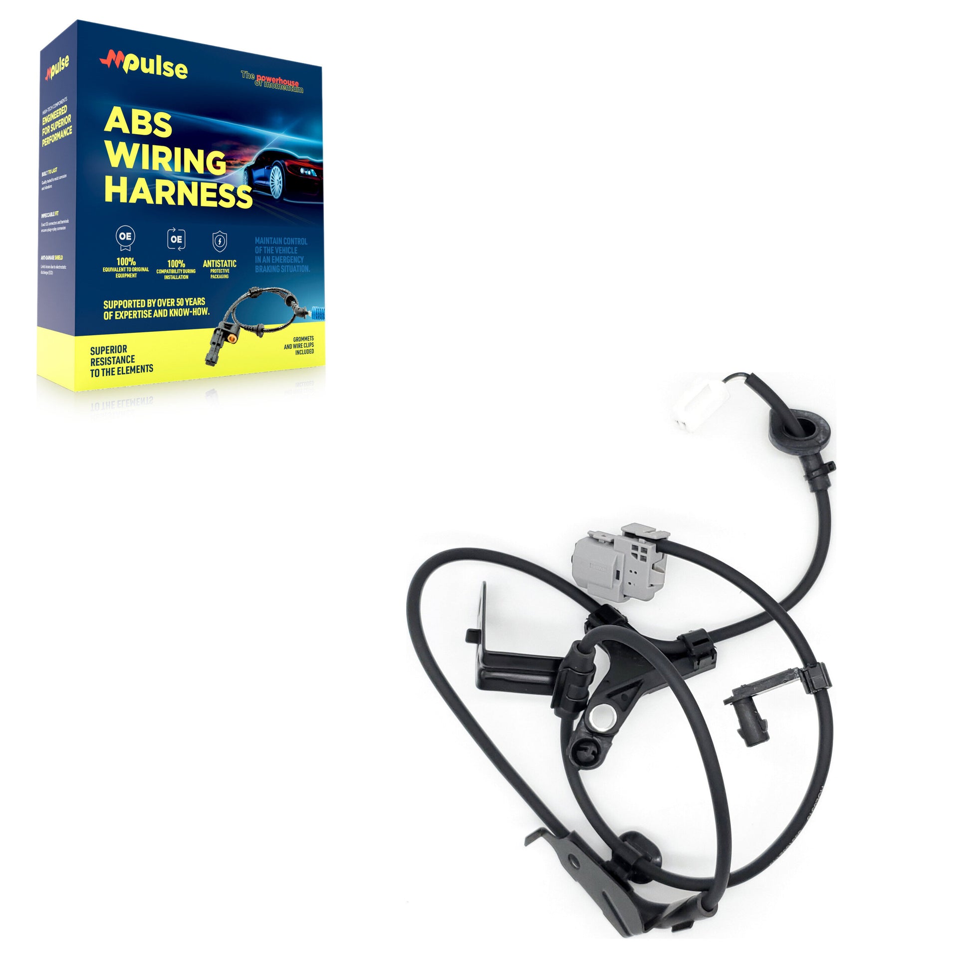 Mpulse SEN-2ABS2487 ABS Wheel Speed Sensor Wiring Harness for 2009-2019 Toyota Corolla, Toyota Matrix - Rear Left