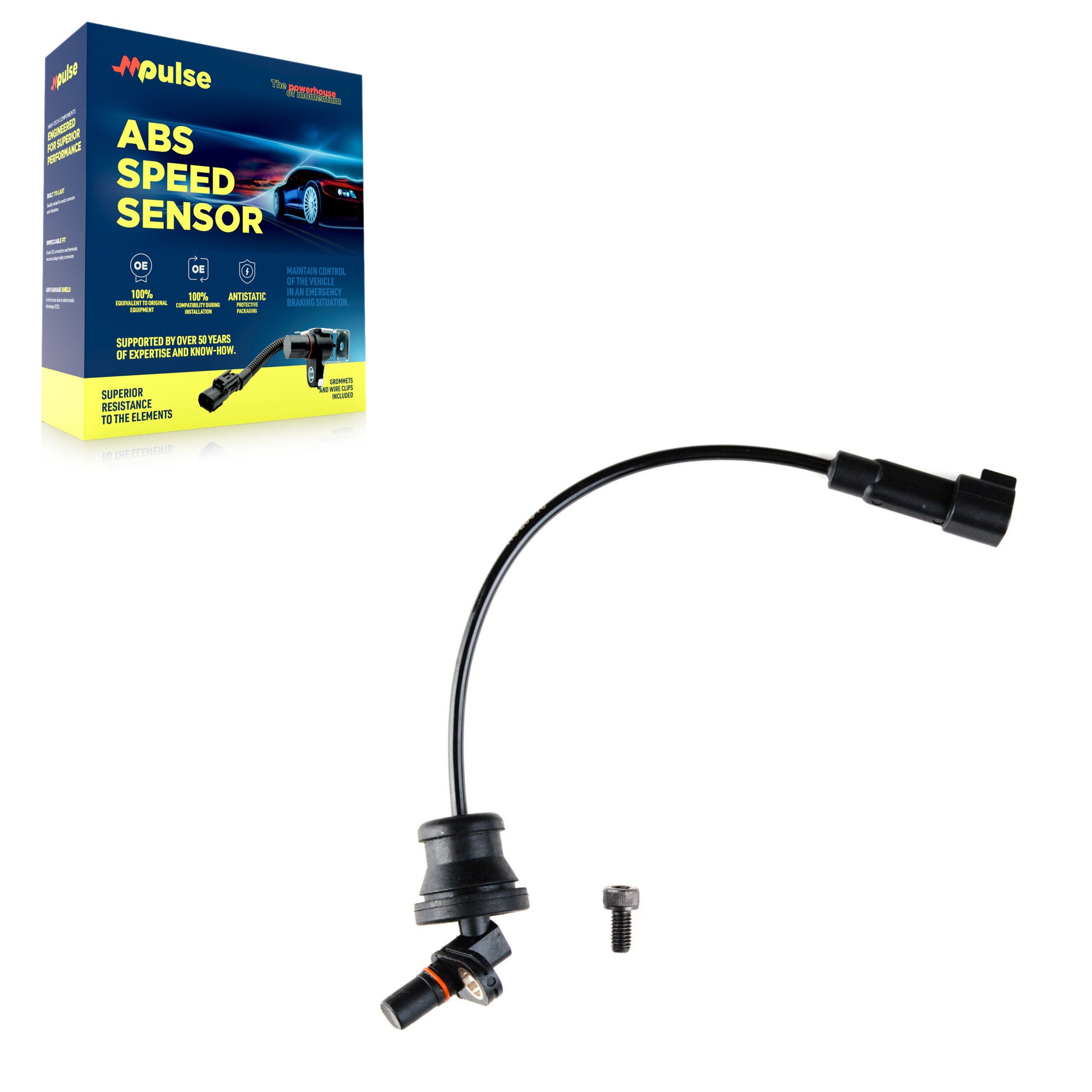 Mpulse SEN-2ABS2527 ABS Wheel Speed Sensor for 2010-2017 Chevrolet Equinox, GMC Terrain - Rear