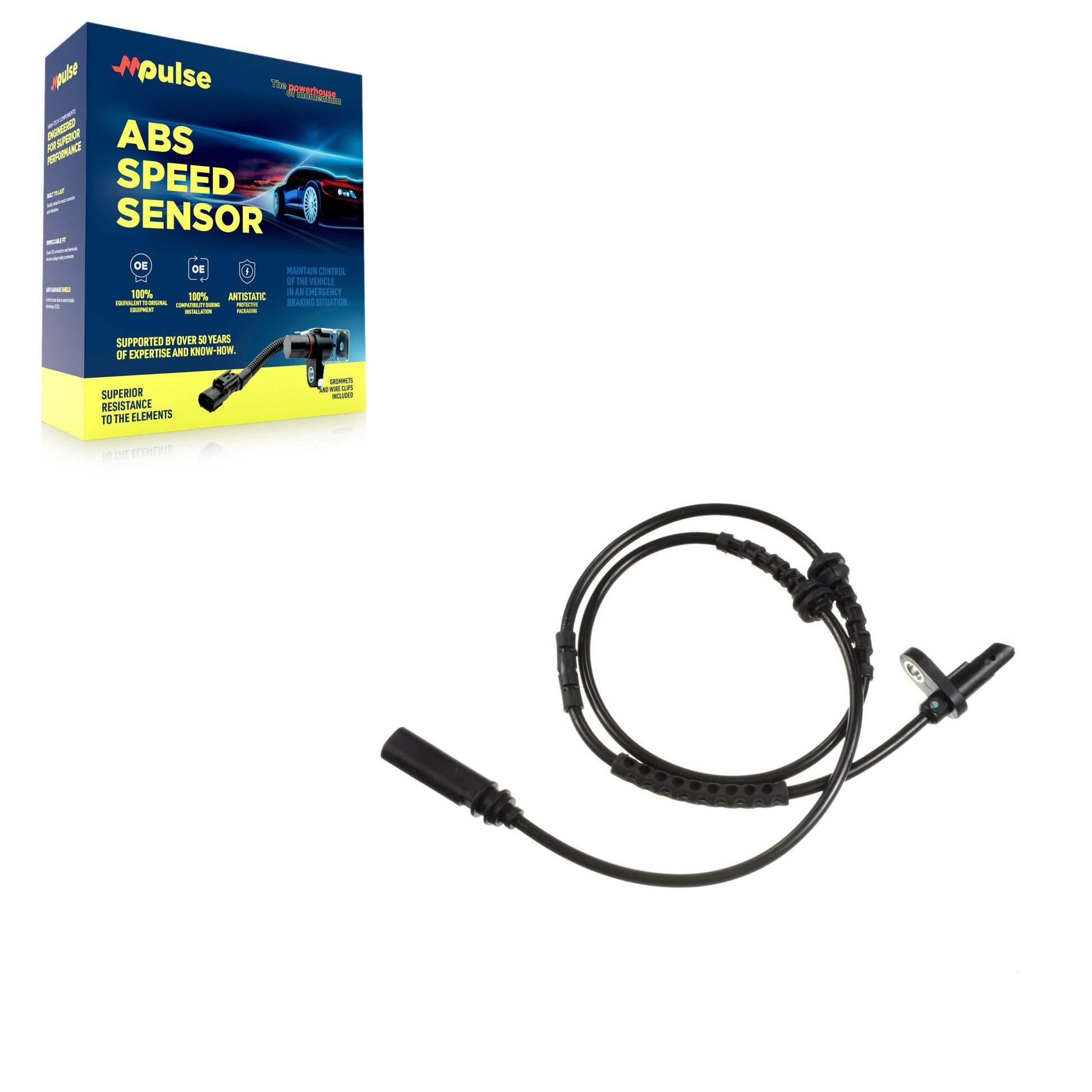 Mpulse SEN-2ABS2540 ABS Wheel Speed Sensor for 2010-2019 BMW 640i xDrive Gran Coupe, BMW 650i xDrive Gran Coupe, BMW Alpina B6 xDrive Gran Coupe - Front