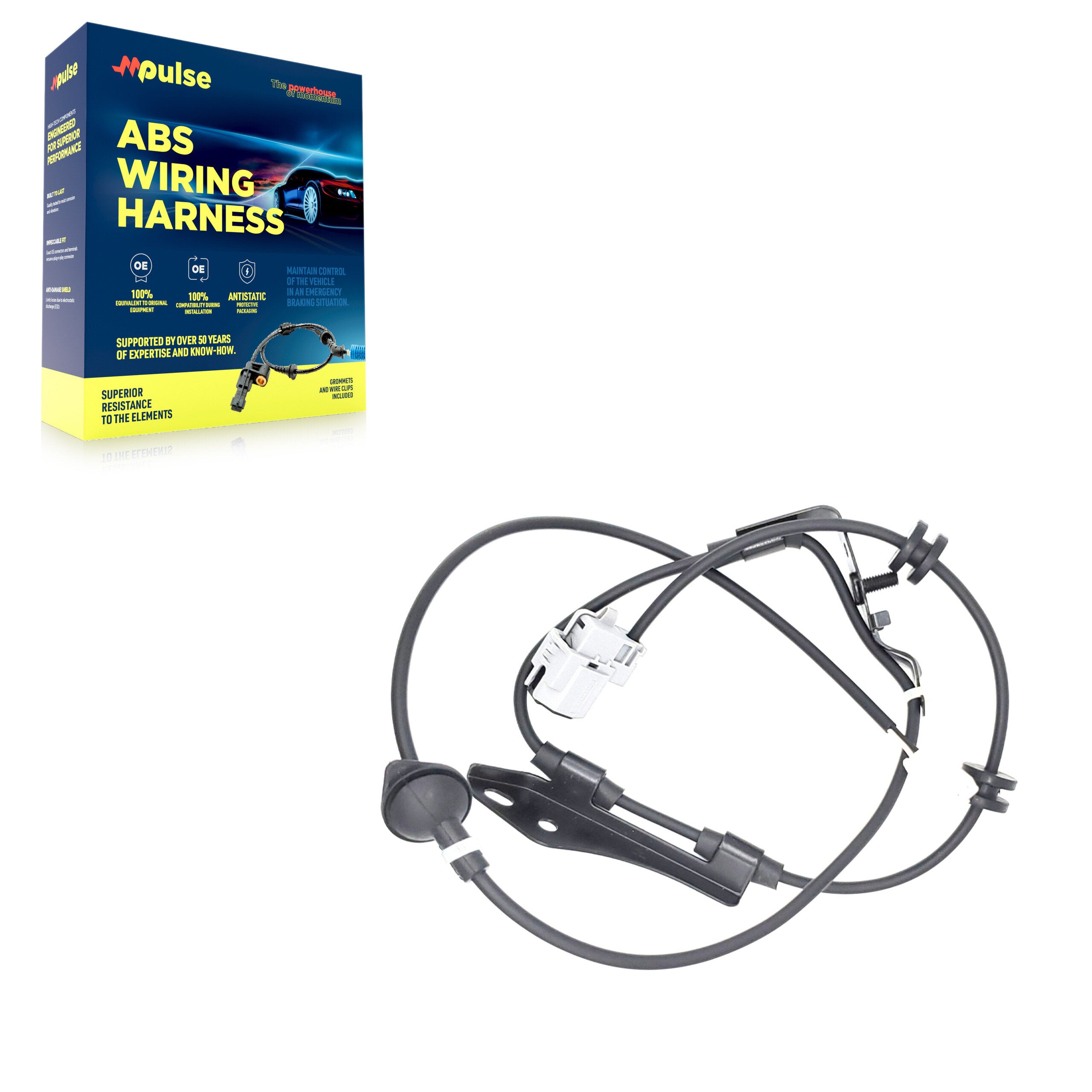 Mpulse SEN-2ABS2583 ABS Wheel Speed Sensor Wiring Harness for 2010-2018 Toyota Prius V, Toyota Prius, Toyota Prius Plug-In - Rear Right