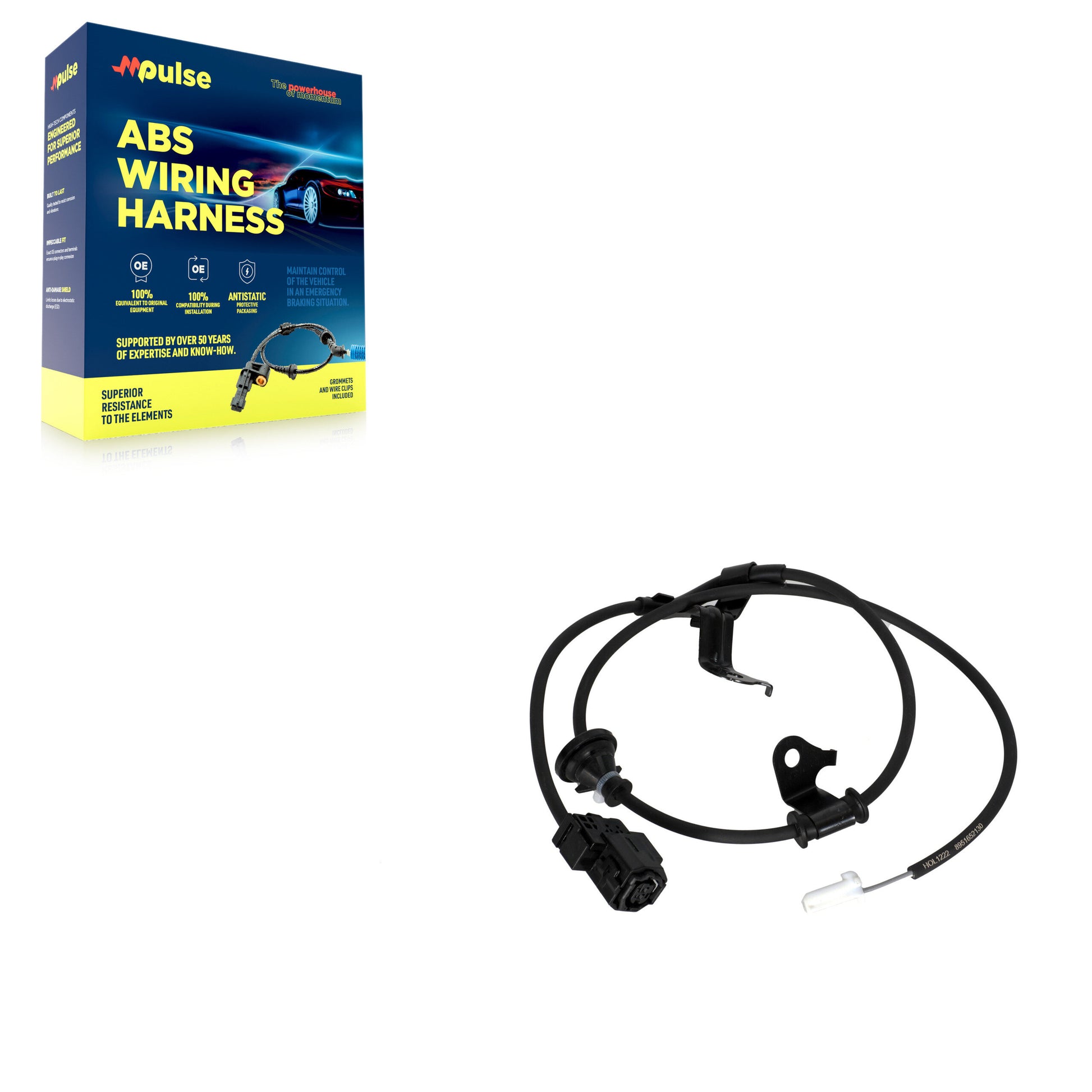 Mpulse SEN-2ABS2653 ABS Wheel Speed Sensor Wiring Harness for 2011-2019 Toyota Prius C, Toyota Yaris - Rear Right
