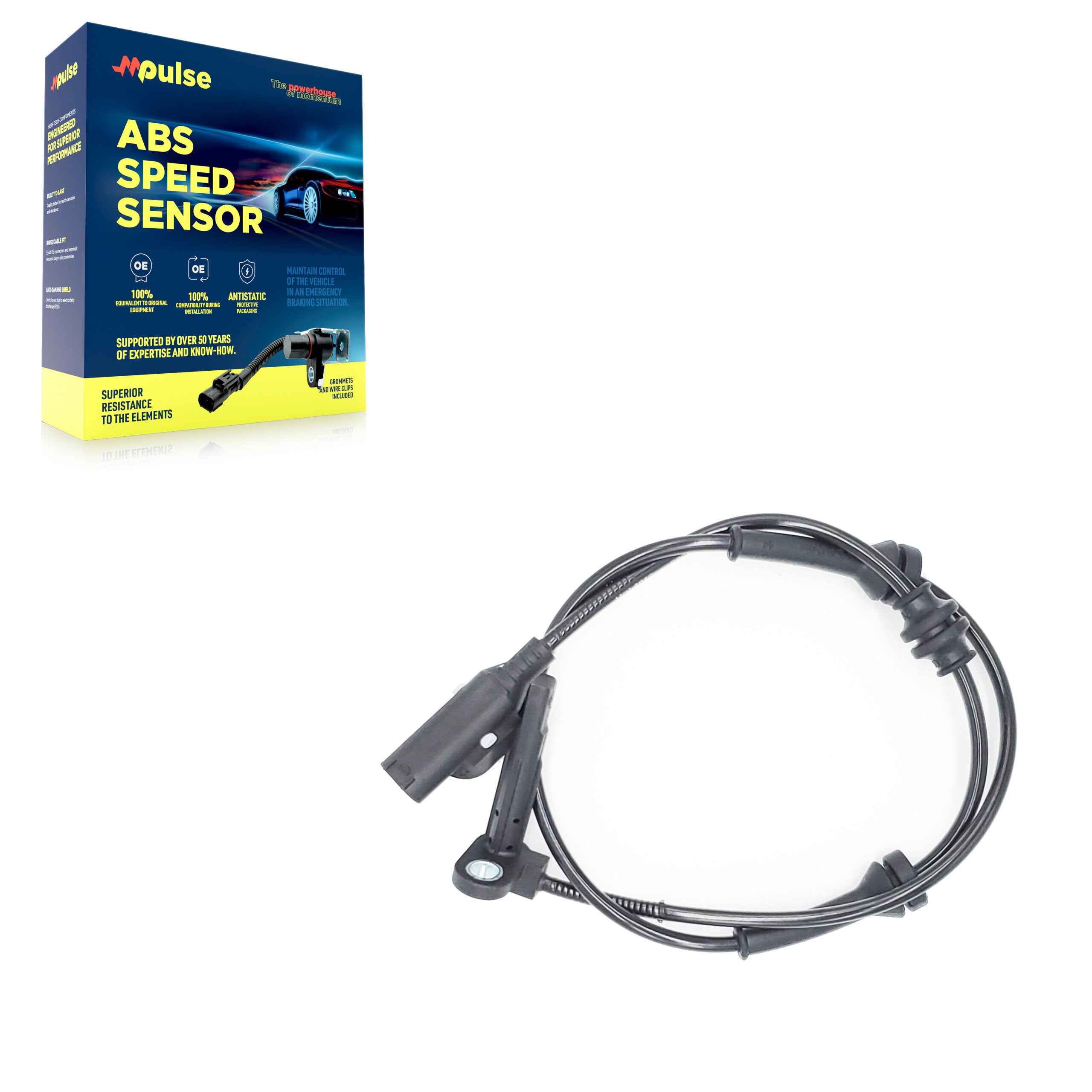 Mpulse SEN-2ABS3148 ABS Wheel Speed Sensor for 2012-2016 Dodge Dart, Mitsubishi Outlander Sport, Mitsubishi RVR - Front, Rear Left
