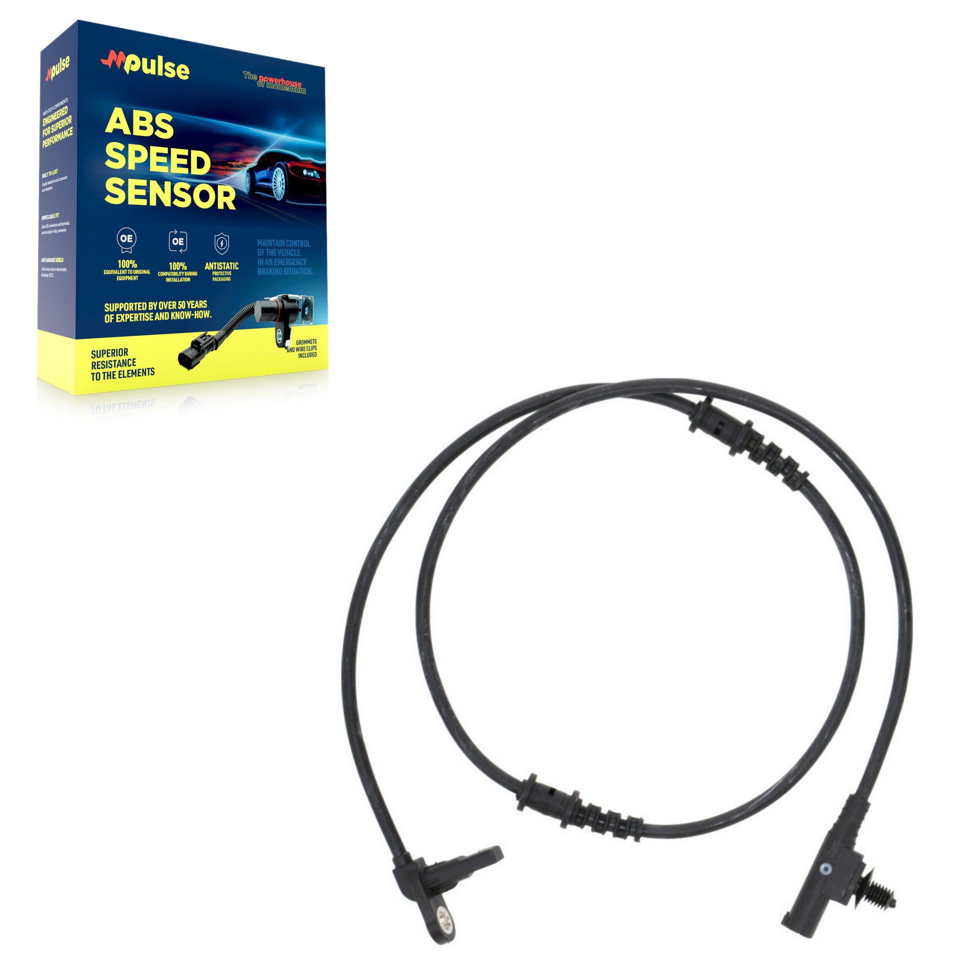 Mpulse SEN-2ABS3190 ABS Wheel Speed Sensor for 2010-2018 Freightliner Sprinter 2500, Freightliner Sprinter 3500, Mercedes-Benz Sprinter 2500 - Front