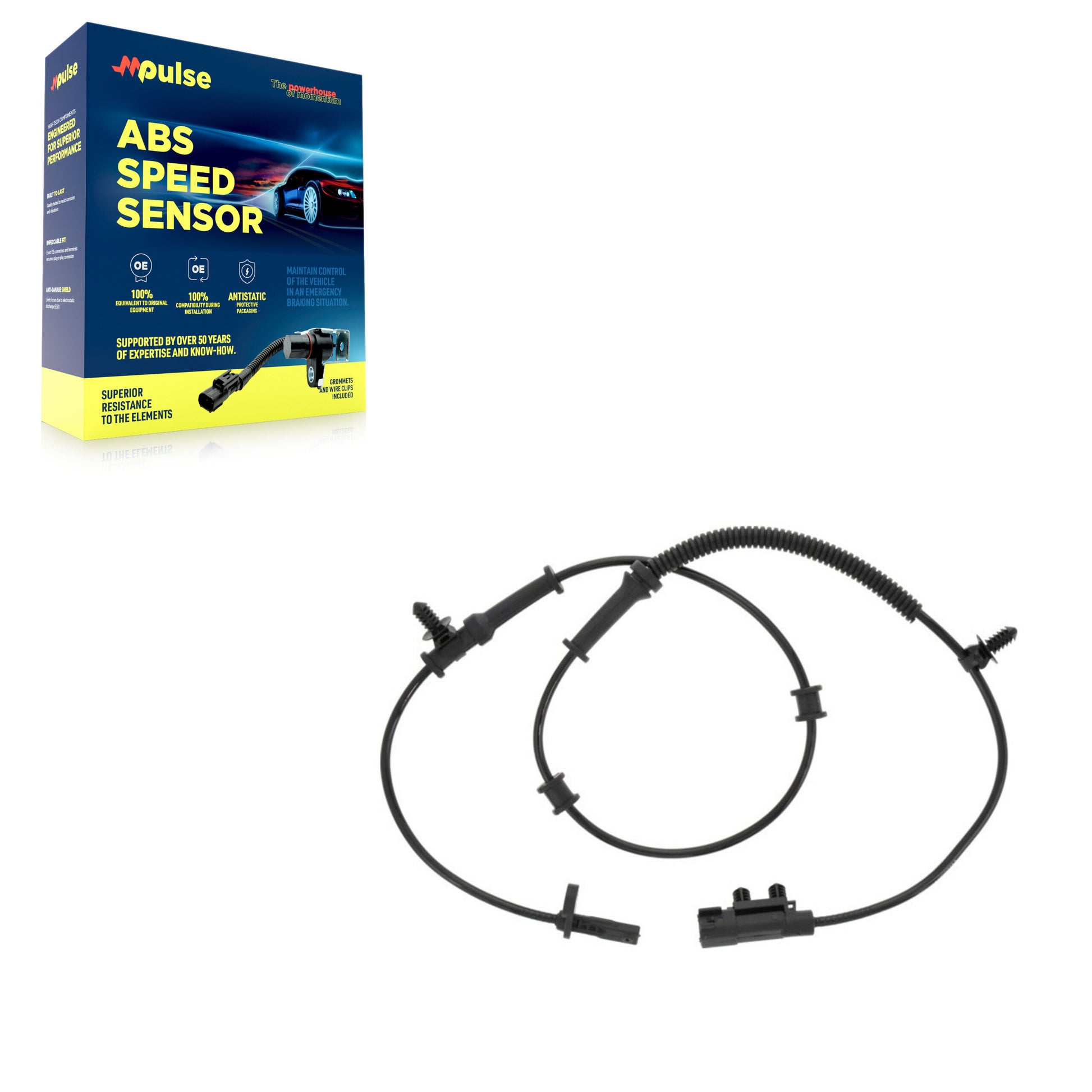 Mpulse SEN-2ABS3229 ABS Wheel Speed Sensor for 2014-2016 Jeep Grand Cherokee, Dodge Durango - Front