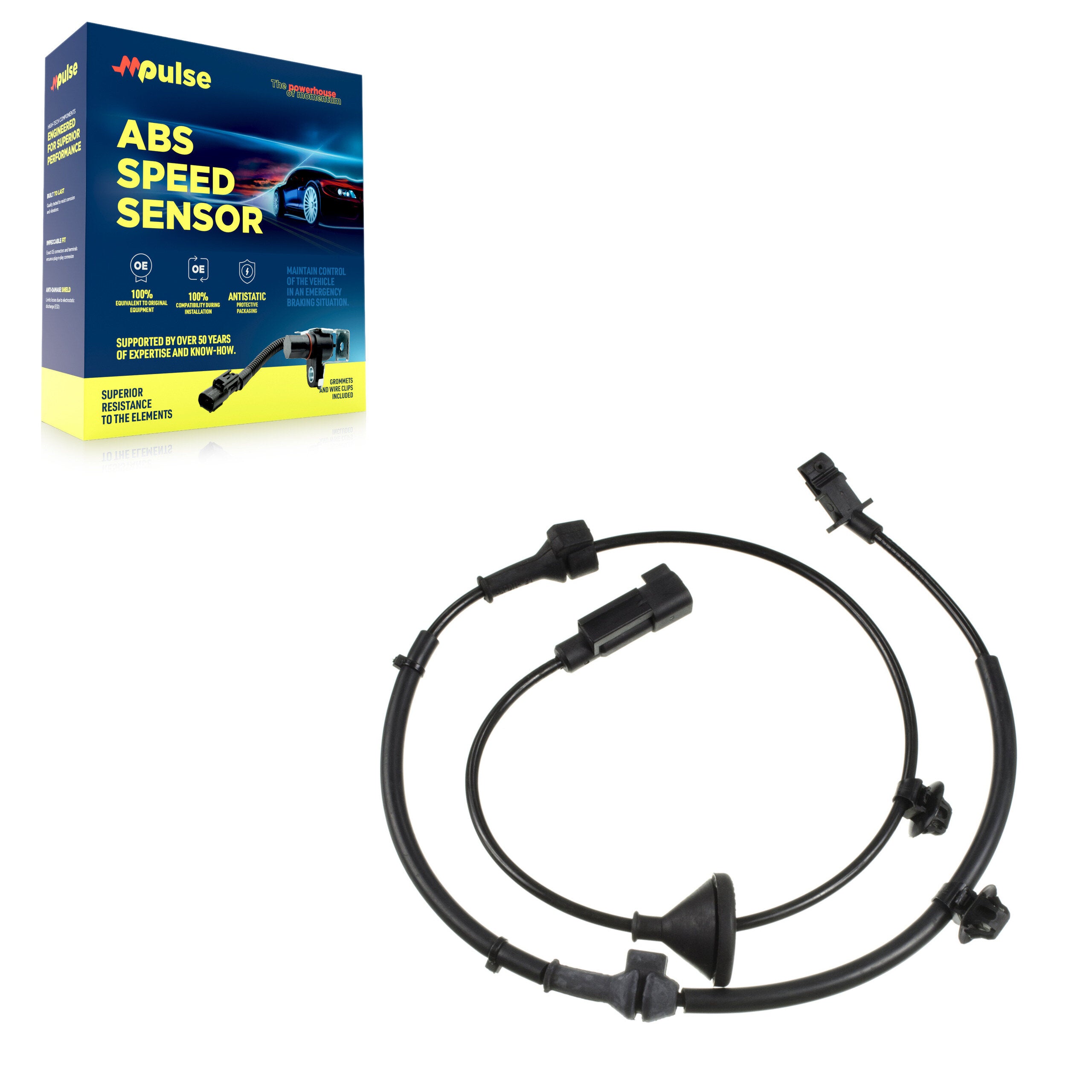 Mpulse SEN-2ABS3444 ABS Wheel Speed Sensor for 2014-2017 Nissan Rogue, Mitsubishi Outlander - Rear, Rear Right