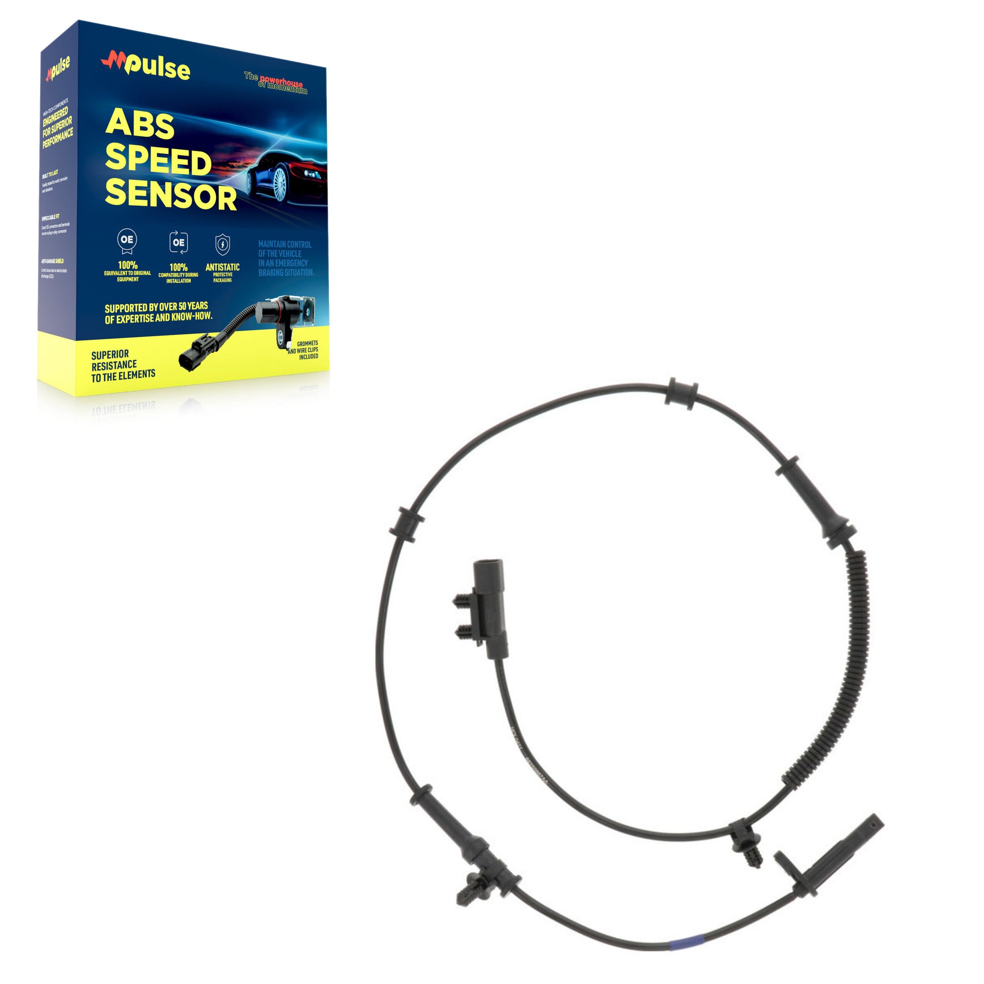 Mpulse SEN-2ABS4222 ABS Wheel Speed Sensor for 2016-2022 Jeep Grand Cherokee WK, Dodge Durango, Jeep Grand Cherokee - Front