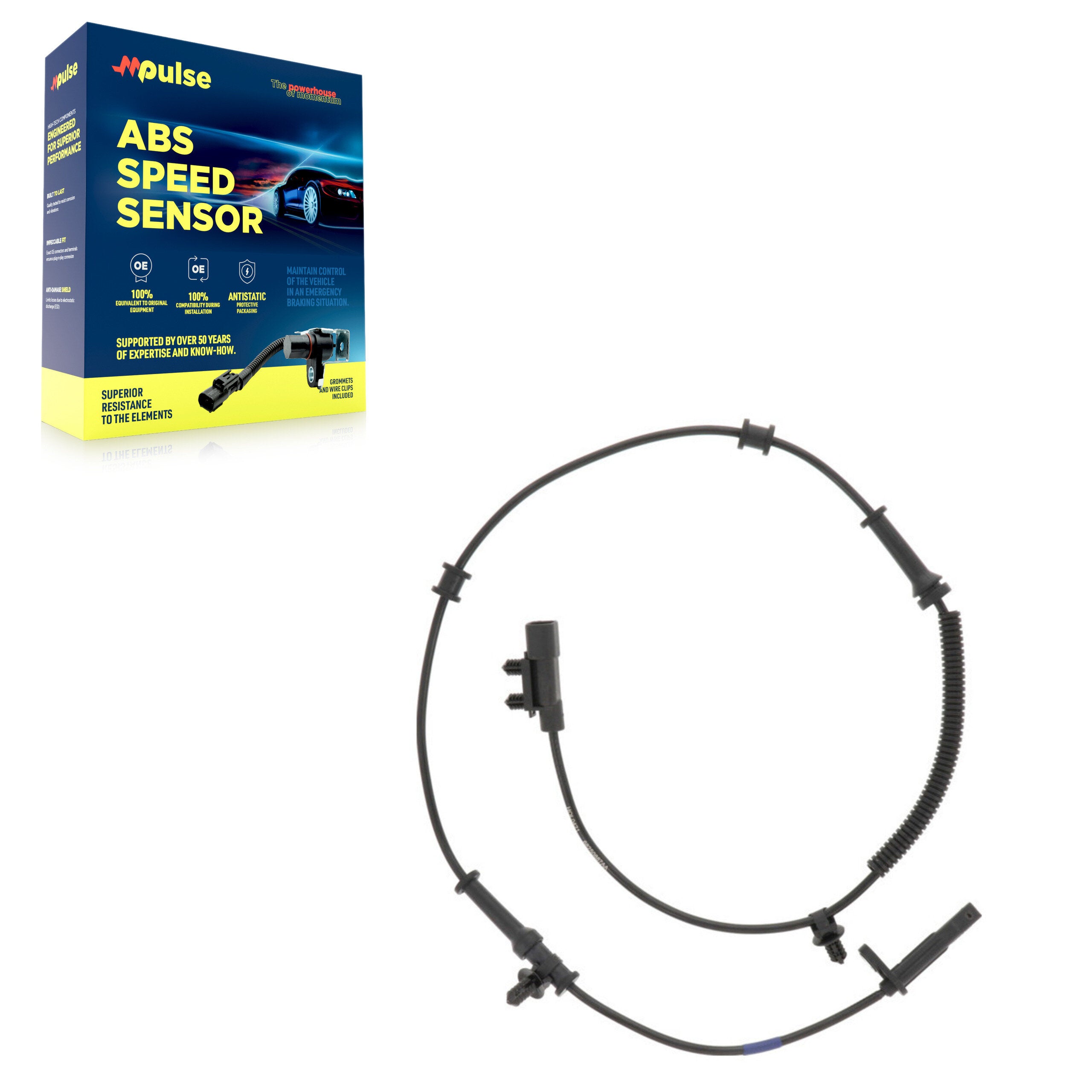 Mpulse SEN-2ABS4222 ABS Wheel Speed Sensor for 2016-2022 Jeep Grand Cherokee WK, Dodge Durango, Jeep Grand Cherokee - Front