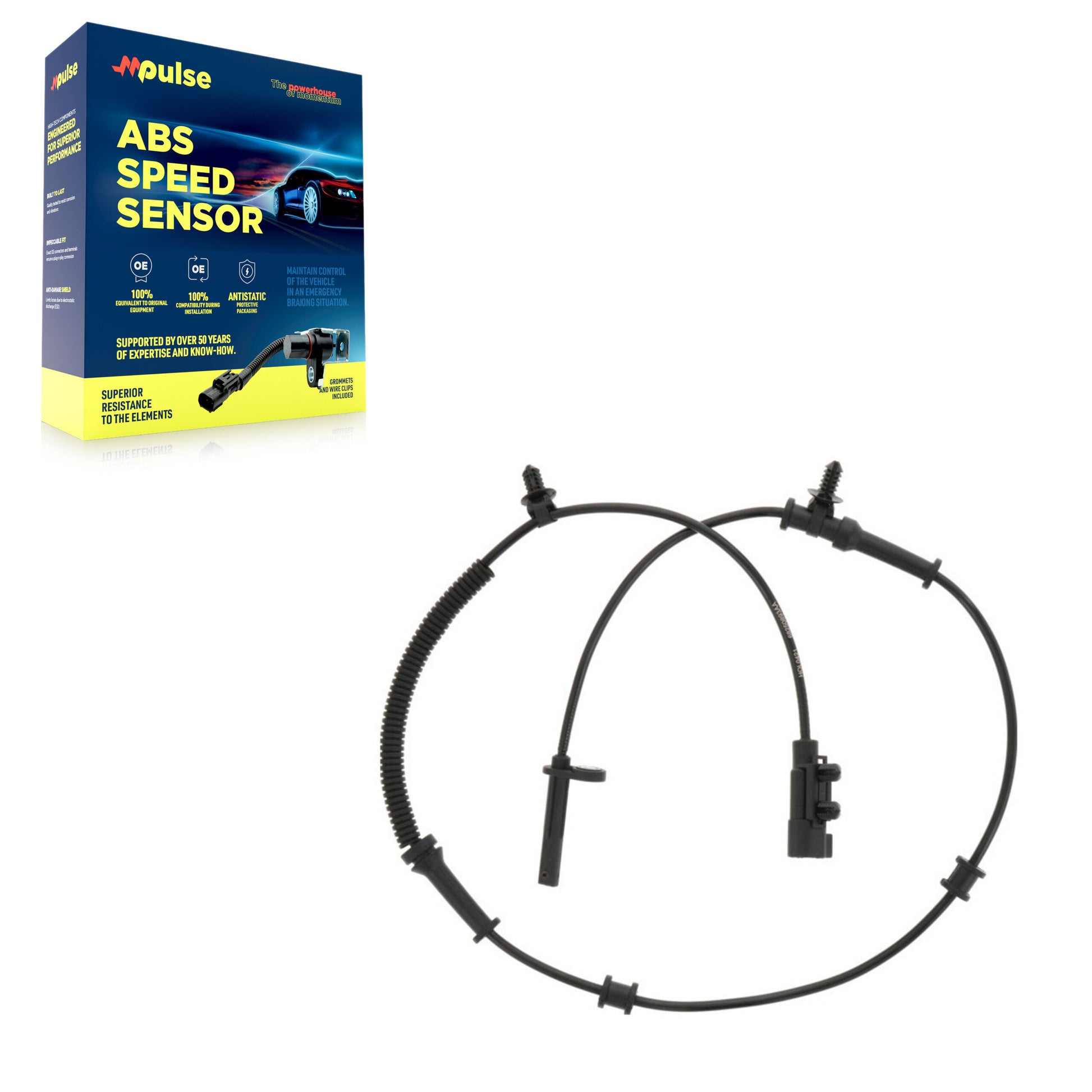 Mpulse SEN-2ABS4223 ABS Wheel Speed Sensor for 2016-2022 Jeep Grand Cherokee WK, Dodge Durango, Jeep Grand Cherokee - Front, Rear