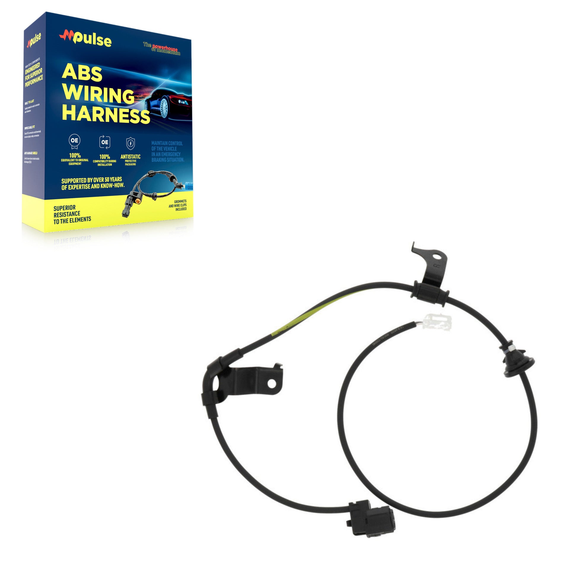 Mpulse SEN-2ABS4899 ABS Wheel Speed Sensor Wiring Harness for 2006-2009 Scion xD, Toyota Yaris - Rear Right