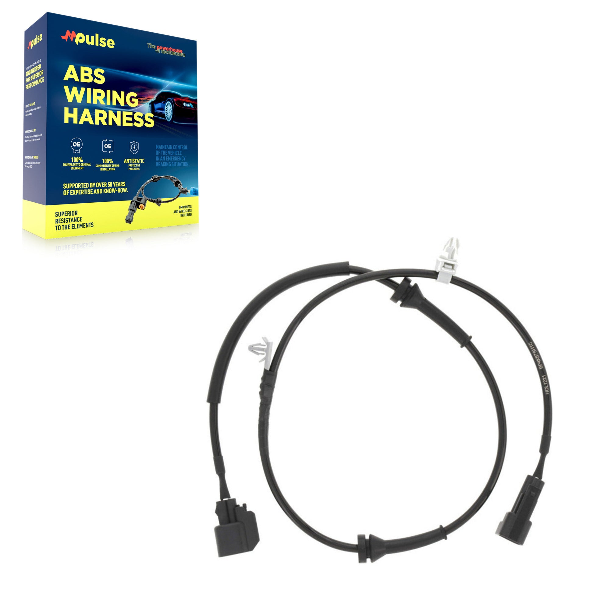 Mpulse SEN-2ABS5074 ABS Wheel Speed Sensor Wiring Harness for 2004-2013 Mazda 3, Mazda 3 Sport - Front