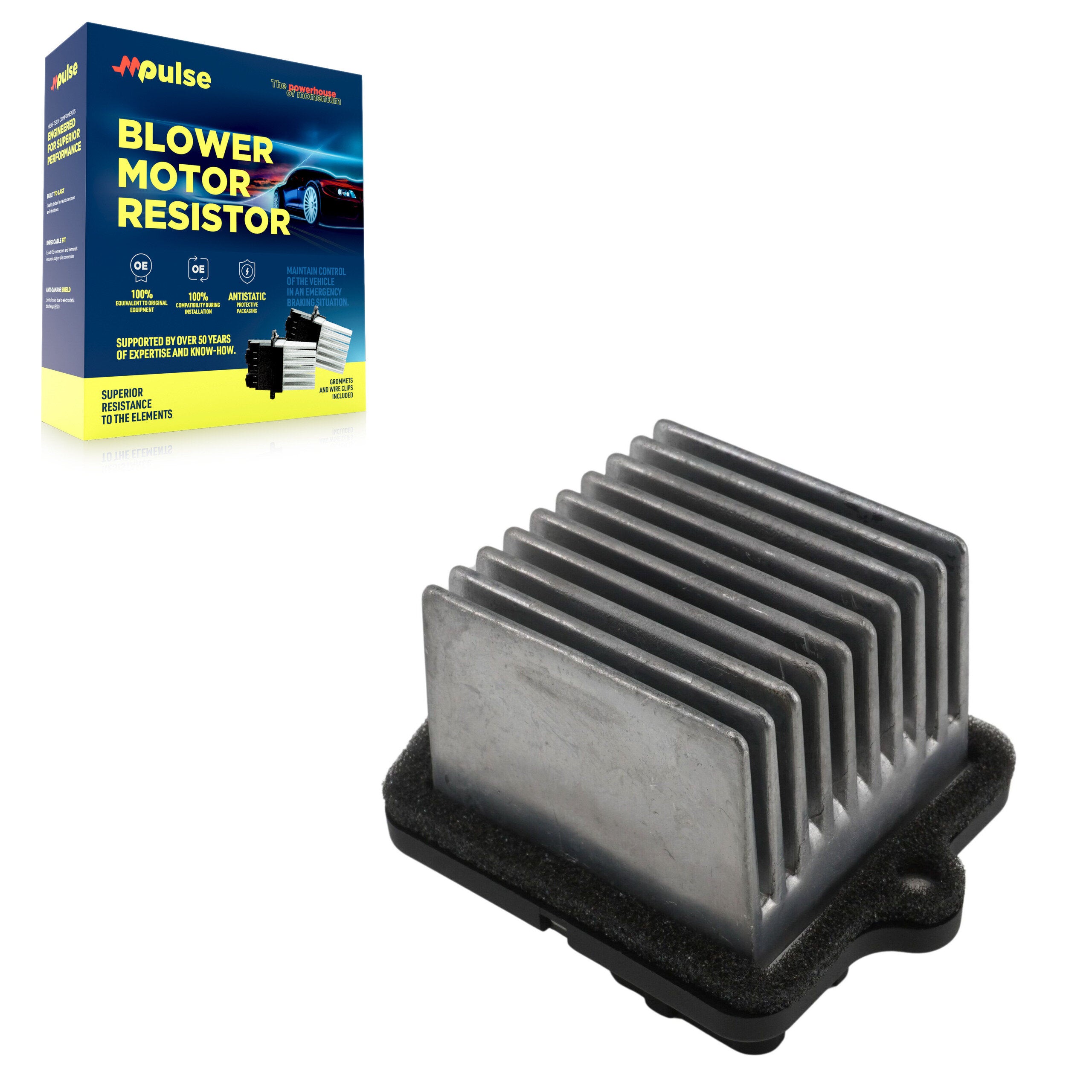 Mpulse SEN-2BMR0032 HVAC Blower Motor Resistor for 2007-2017 Mitsubishi Outlander Sport, Mitsubishi RVR, Mitsubishi Lancer - Front