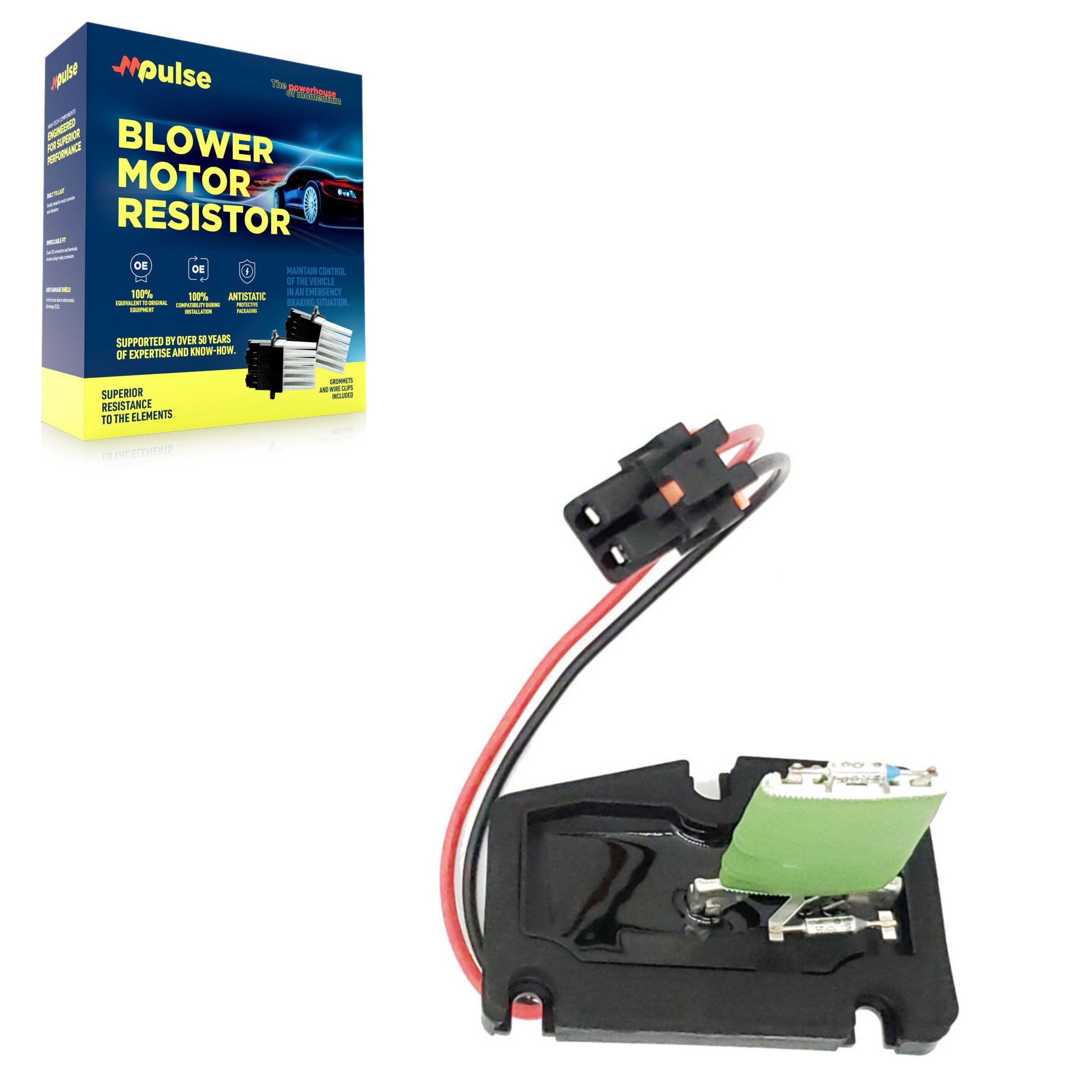 Mpulse SEN-2BMR0034 HVAC Blower Motor Resistor for 1997-2005 Buick Century, Pontiac Grand Prix, Chevrolet Impala - Front