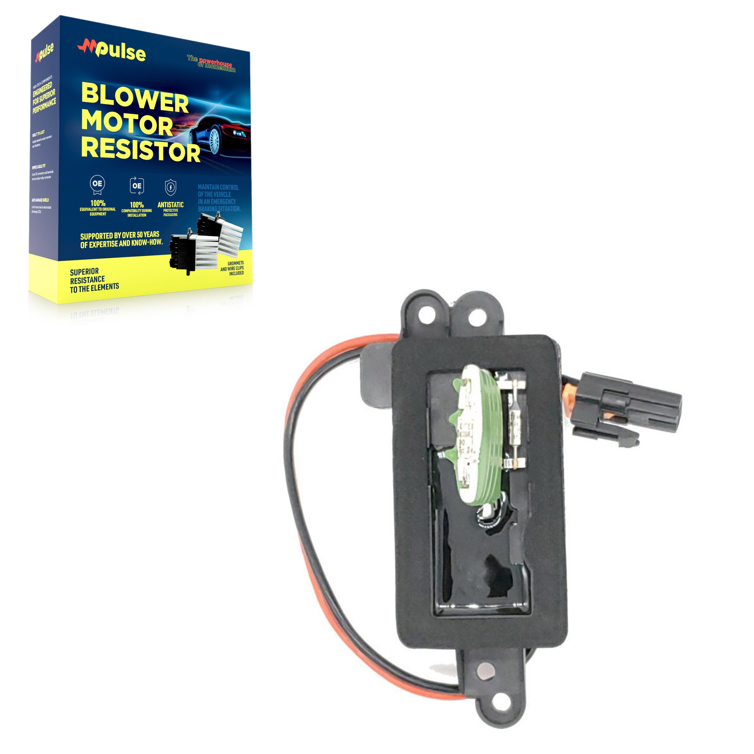 Mpulse SEN-2BMR0037 HVAC Blower Motor Resistor for 1999-2007 Chevrolet Cheyenne, Chevrolet Silverado 1500 Classic, Chevrolet Silverado 1500 HD Classic - Front