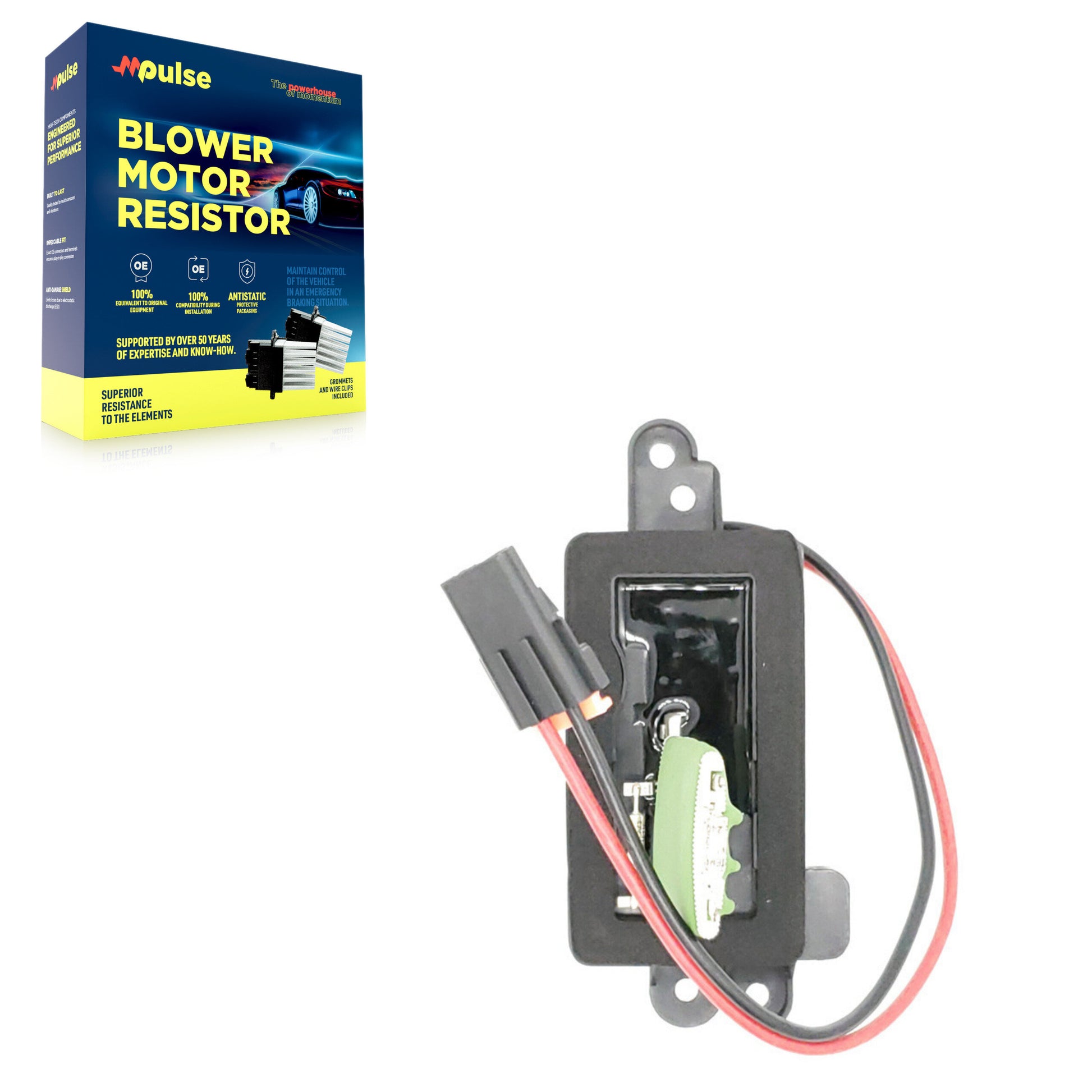 Mpulse SEN-2BMR0097 HVAC Blower Motor Resistor for 2002-2009 Chevrolet Trailblazer EXT, Buick Rainier, GMC Envoy XUV - Front