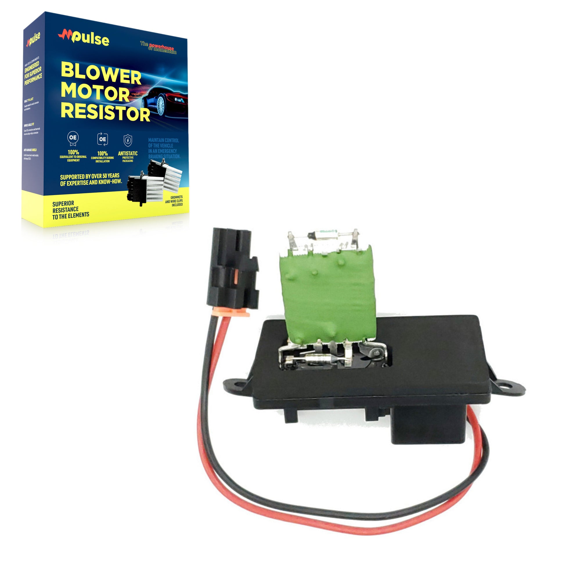 Mpulse SEN-2BMR0098 HVAC Blower Motor Resistor for 1999-2007 Chevrolet Cheyenne, Chevrolet Silverado 1500 Classic, Chevrolet Silverado 1500 HD Classic - Front