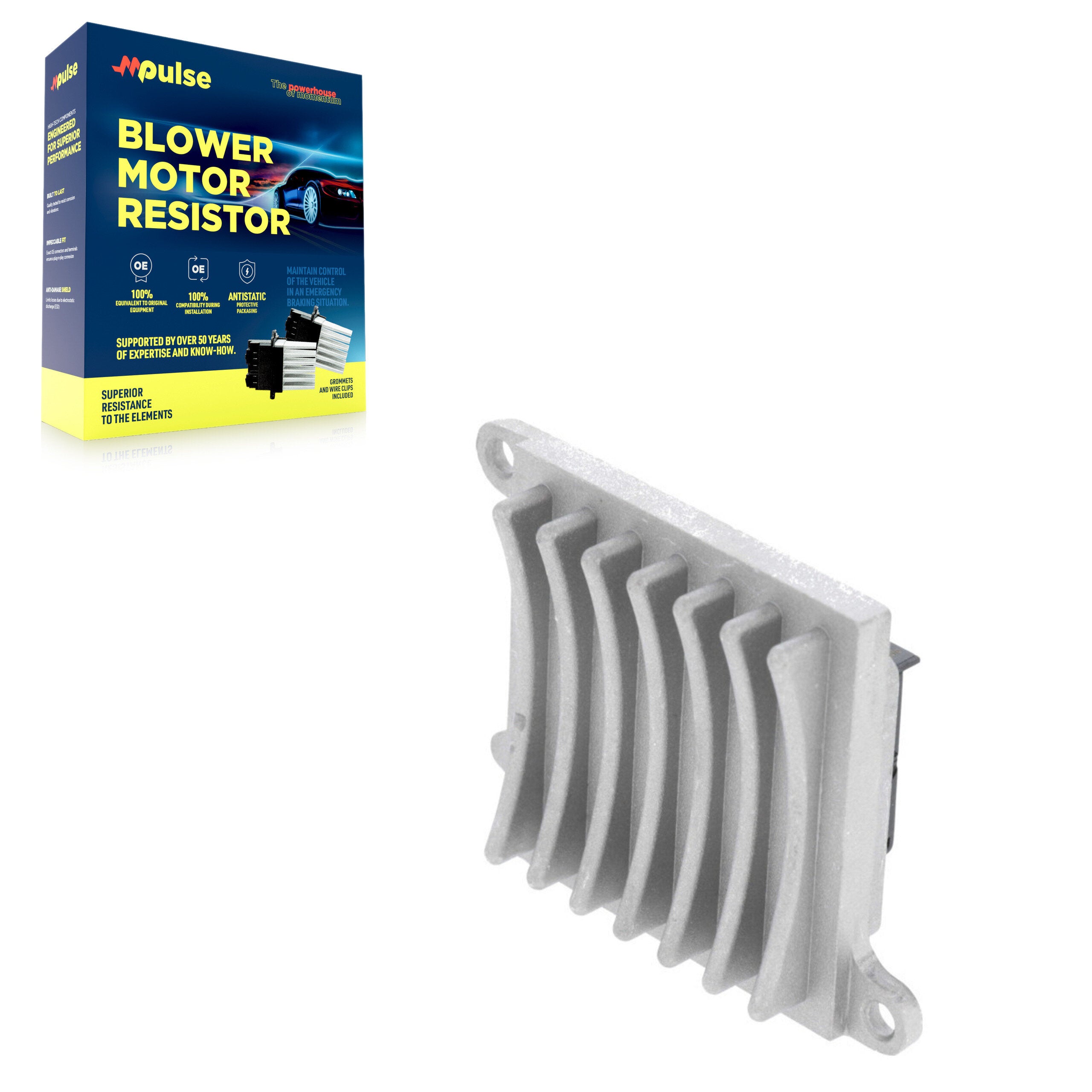 Mpulse SEN-2BMR0202 HVAC Blower Motor Resistor for 1999-2013 Mercedes-Benz S550, Mercedes-Benz S350, Mercedes-Benz S63 AMG - Rear, Center