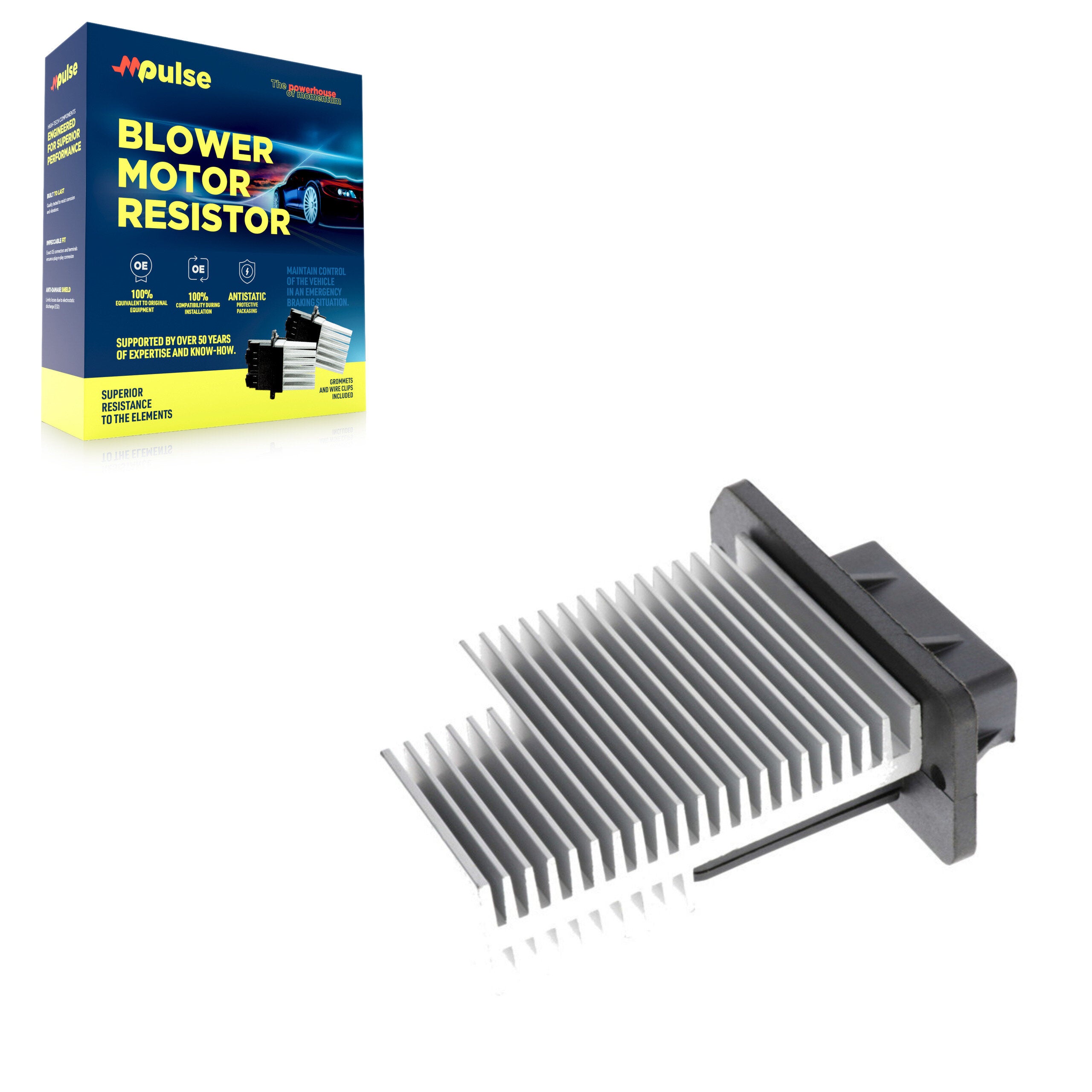 Mpulse SEN-2BMR0519 HVAC Blower Motor Resistor for 1997-2007 Toyota 4Runner, Toyota Sequoia, Toyota Sienna - Front