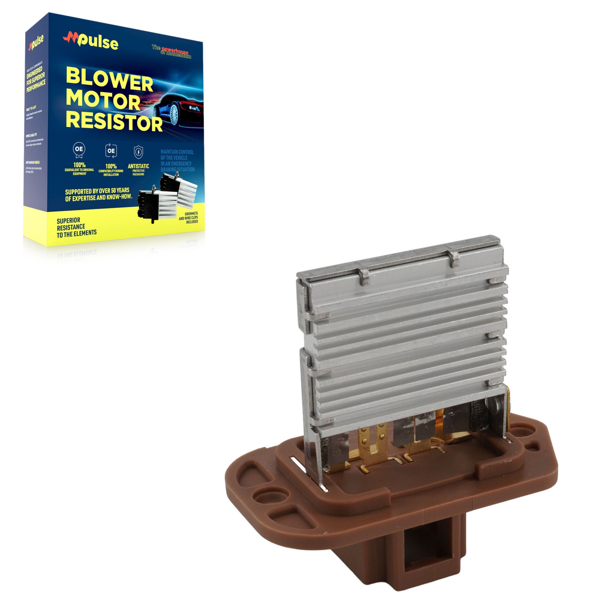 Mpulse SEN-2BMR0583 HVAC Blower Motor Resistor for 2006-2013 Hyundai Elantra, Hyundai Santa Fe, Kia Amanti - Rear