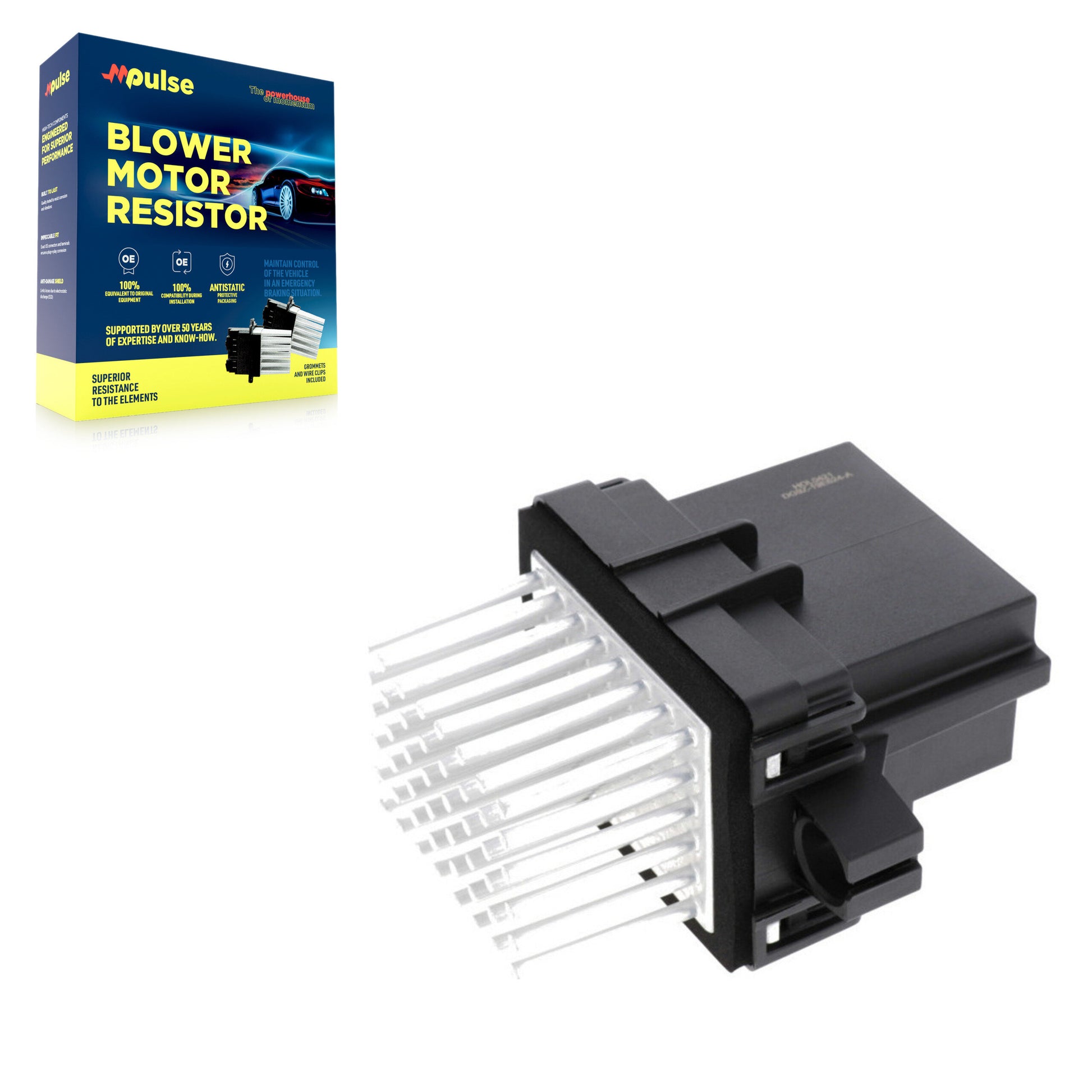 Mpulse SEN-2BMR0612 HVAC Blower Motor Resistor for 2007-2023 GMC Acadia, Cadillac Escalade, Cadillac Escalade ESV - Rear, Front