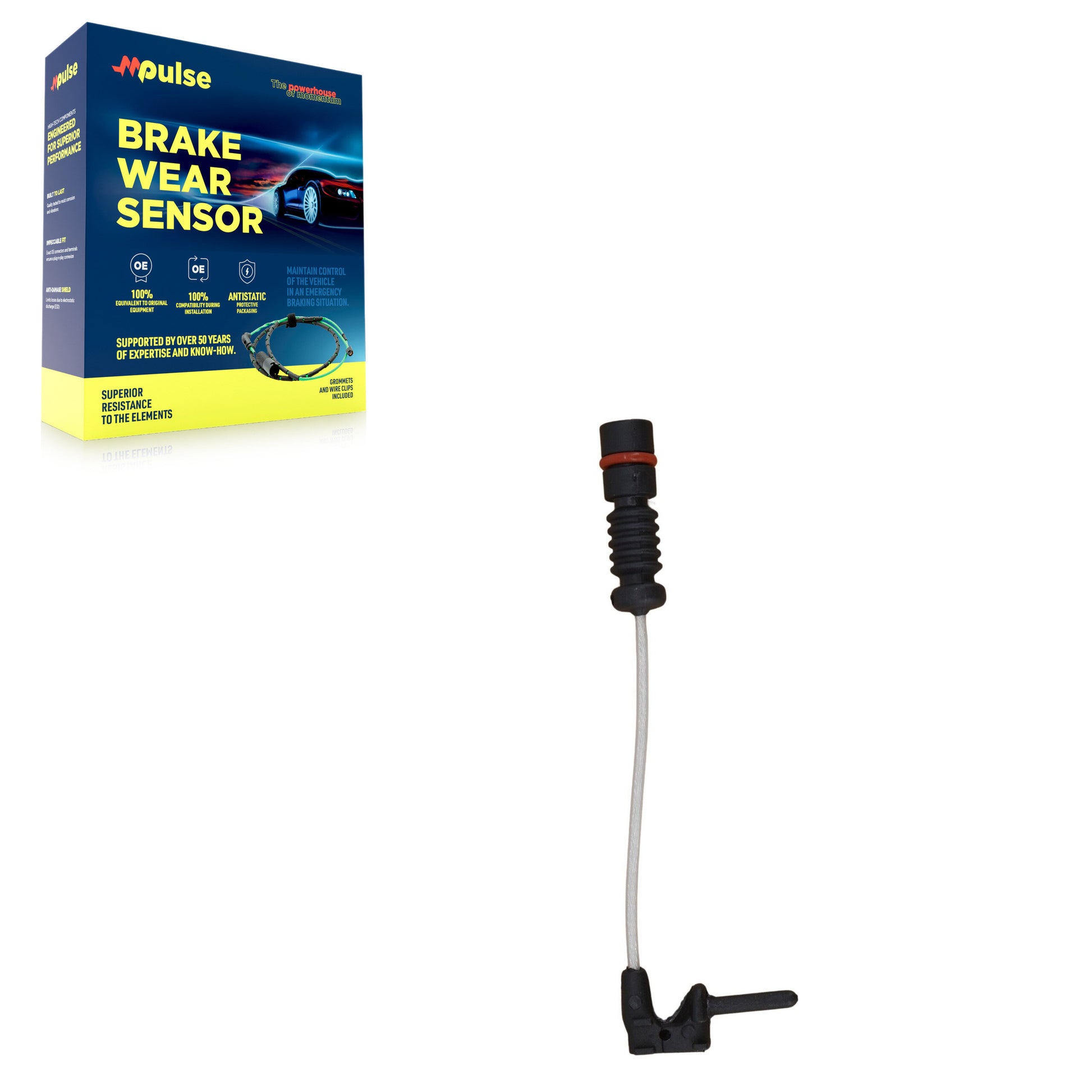Mpulse SEN-2BWS0002 Disc Brake Pad Wear Sensor for 1988-2017 Mercedes-Benz E200, Chrysler Crossfire, Mercedes-Benz CLK430 - Rear, Front, Front Right