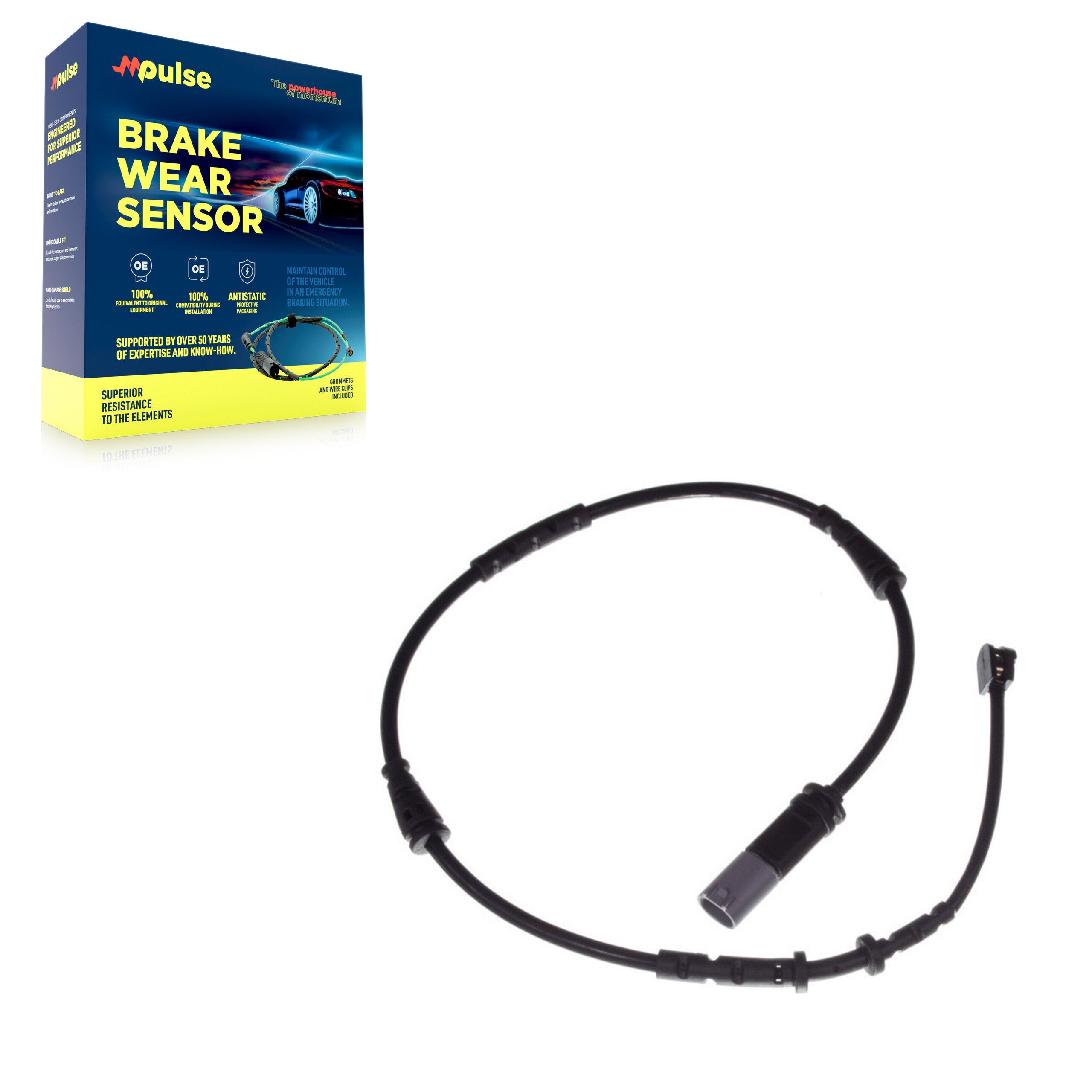 Mpulse SEN-2BWS0030 Disc Brake Pad Wear Sensor for 2015-2025 Mini Cooper, BMW M235i xDrive Gran Coupe, BMW 228i Gran Coupe - Rear
