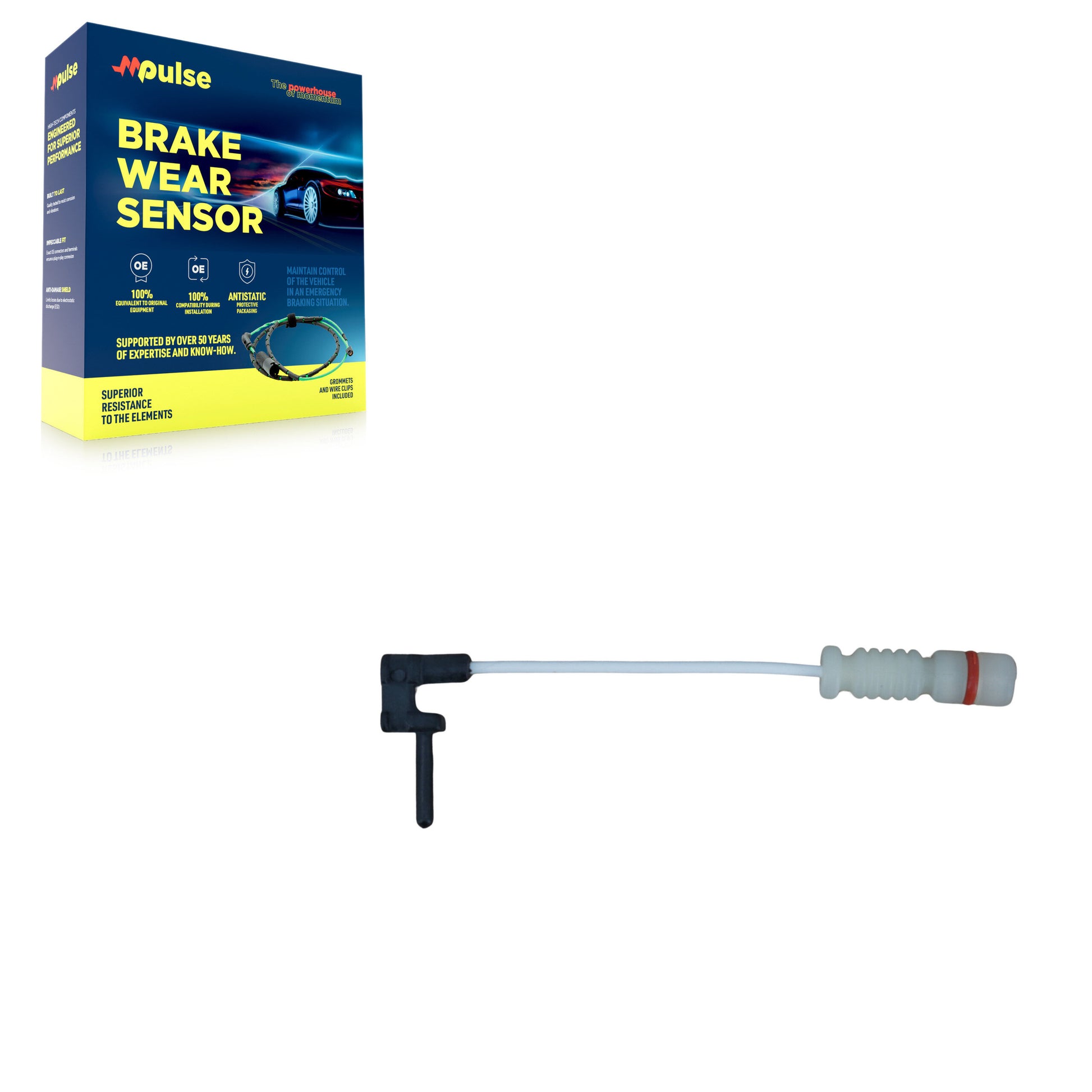Mpulse SEN-2BWS0042 Disc Brake Pad Wear Sensor for 1988-2017 Mercedes-Benz E200, Chrysler Crossfire, Mercedes-Benz CLK430 - Rear, Front, Front Right