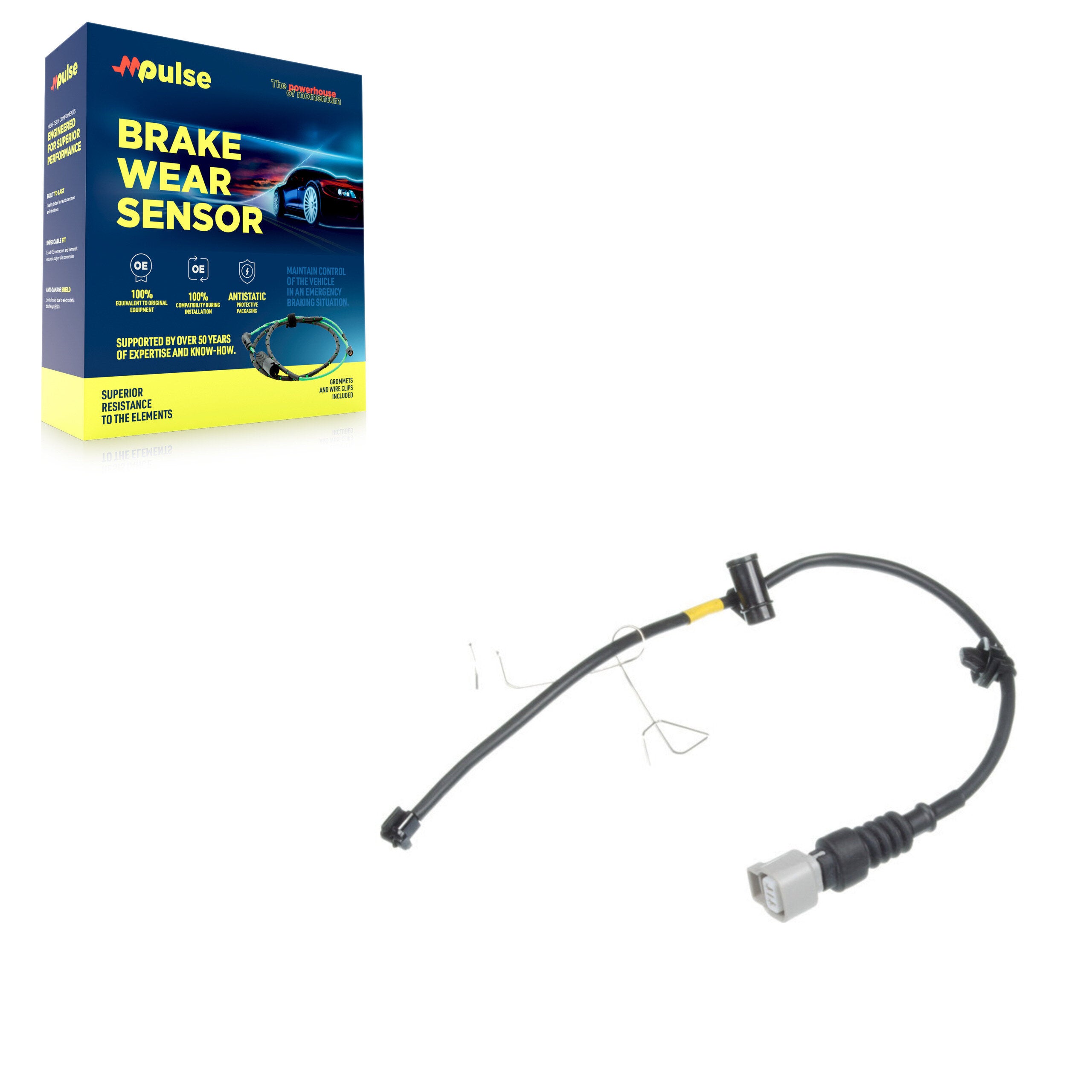 Mpulse SEN-2BWS0045 Disc Brake Pad Wear Sensor for 2007-2025 Lexus LS500h, Lexus LS500, Lexus LS460 - Front, Front Right