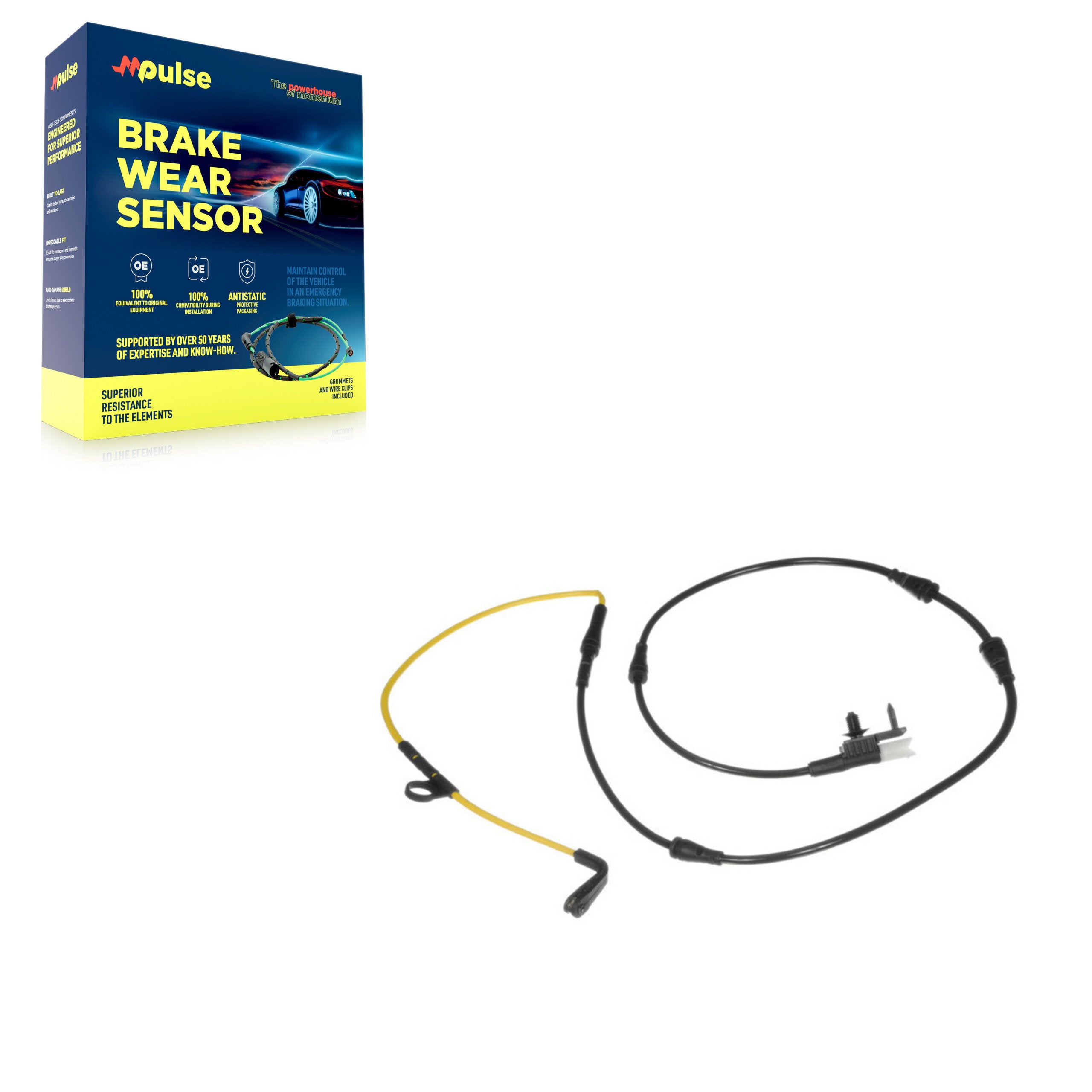 Mpulse SEN-2BWS0057 Disc Brake Pad Wear Sensor for 2014-2017 Land Rover Discovery, Land Rover Range Rover, Land Rover Range Rover Sport - Front