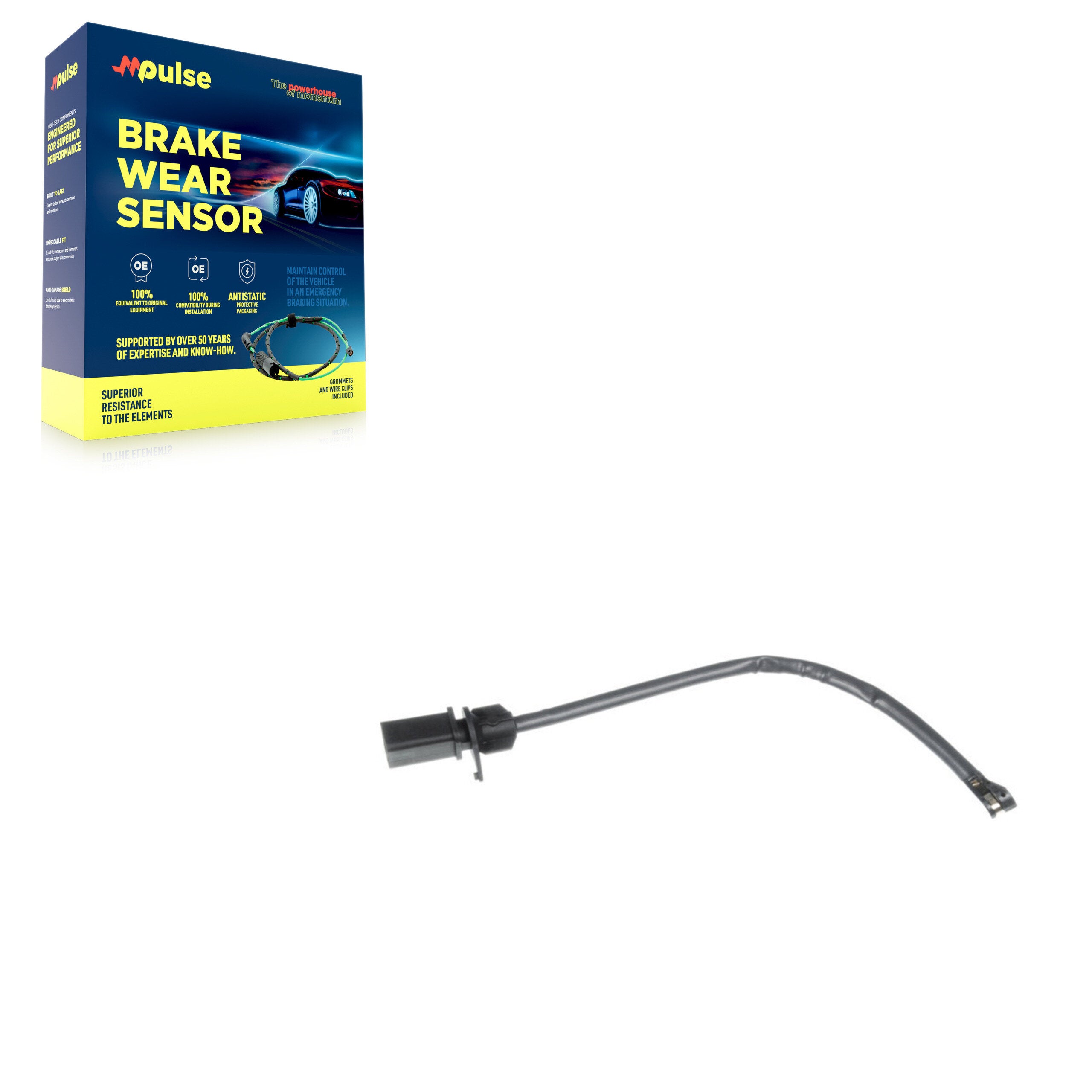 Mpulse SEN-2BWS0058 Disc Brake Pad Wear Sensor for 2014-2017 Audi Q5 - Front, Rear