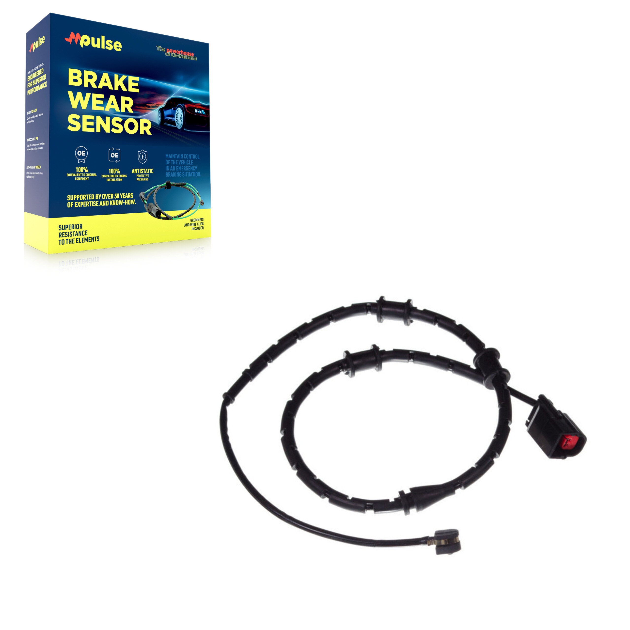 Mpulse SEN-2BWS0061 Disc Brake Pad Wear Sensor for 2013-2019 Jaguar XJ - Front