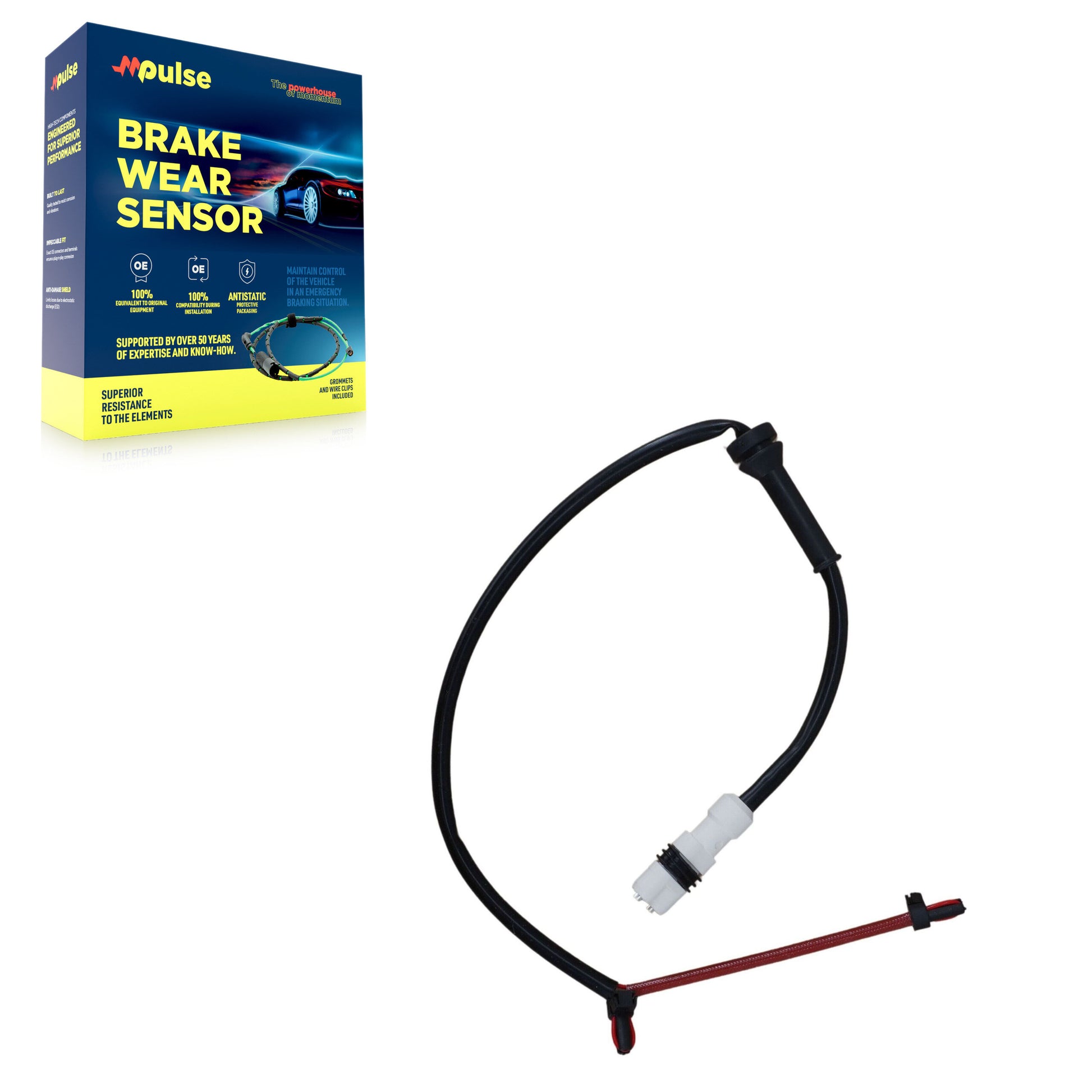 Mpulse SEN-2BWS0098 Disc Brake Pad Wear Sensor for 1997-2012 Porsche Cayman, Porsche Boxster - Rear
