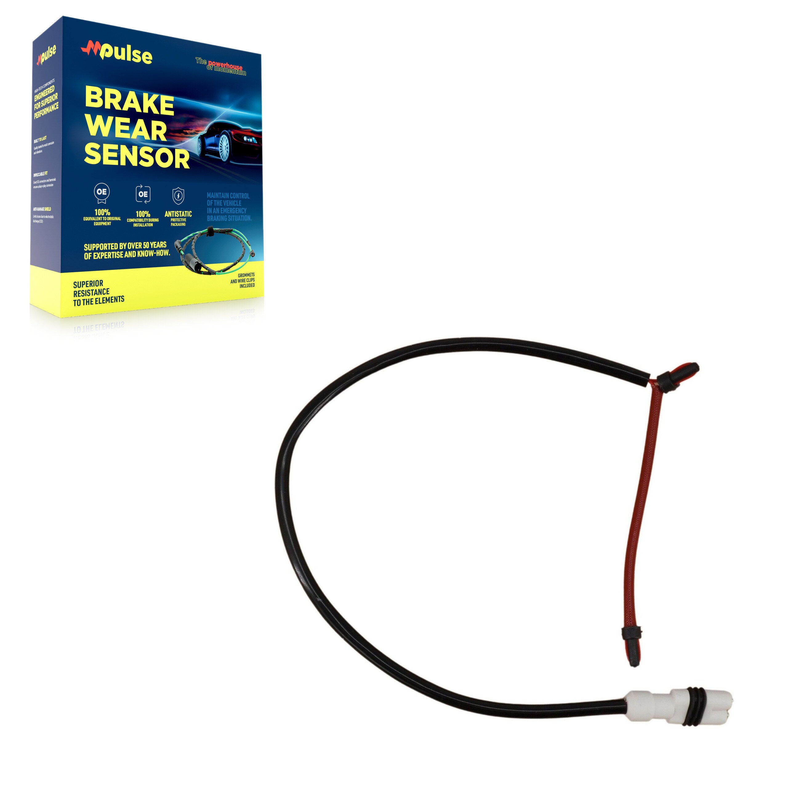 Mpulse SEN-2BWS0099 Disc Brake Pad Wear Sensor for 1997-2008 Porsche 911, Porsche Boxster - Rear, Front