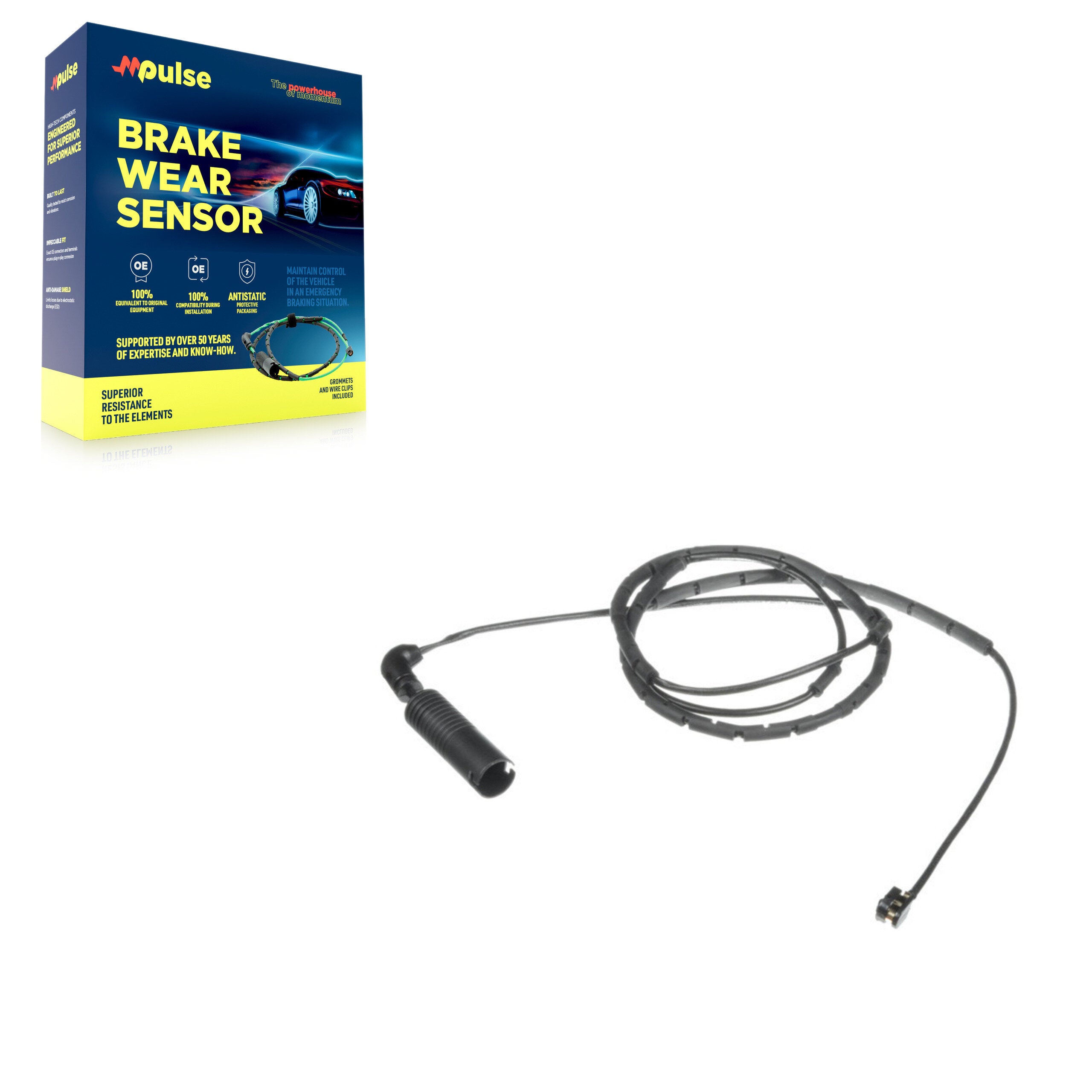 Mpulse SEN-2BWS0105 Disc Brake Pad Wear Sensor for 1999-2006 BMW 320i, BMW 323i, BMW 325Ci - Rear