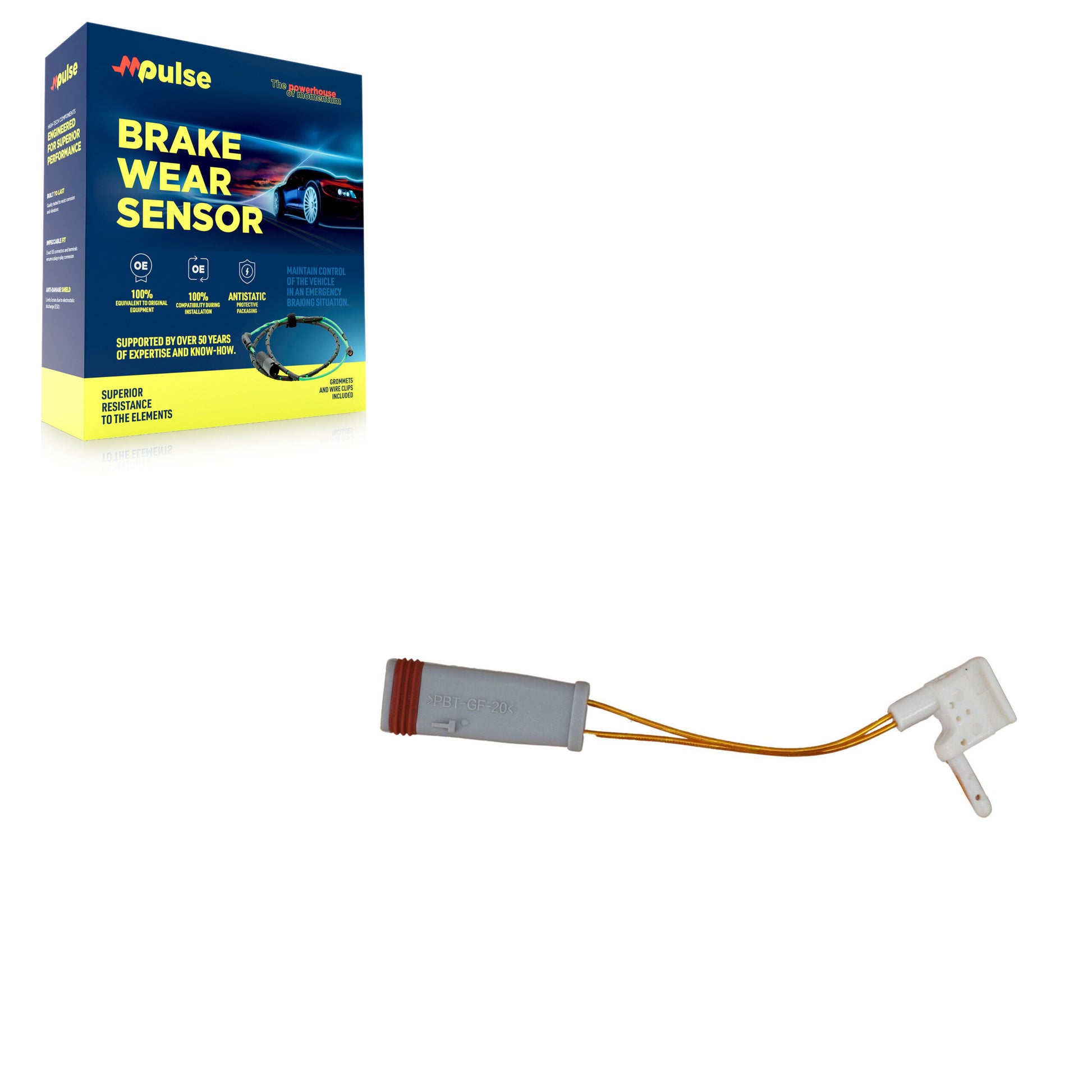 Mpulse SEN-2BWS0135 Disc Brake Pad Wear Sensor for 2003-2017 Mercedes-Benz E500, Mercedes-Benz CLS500, Mercedes-Benz CLS55 AMG - Front Left