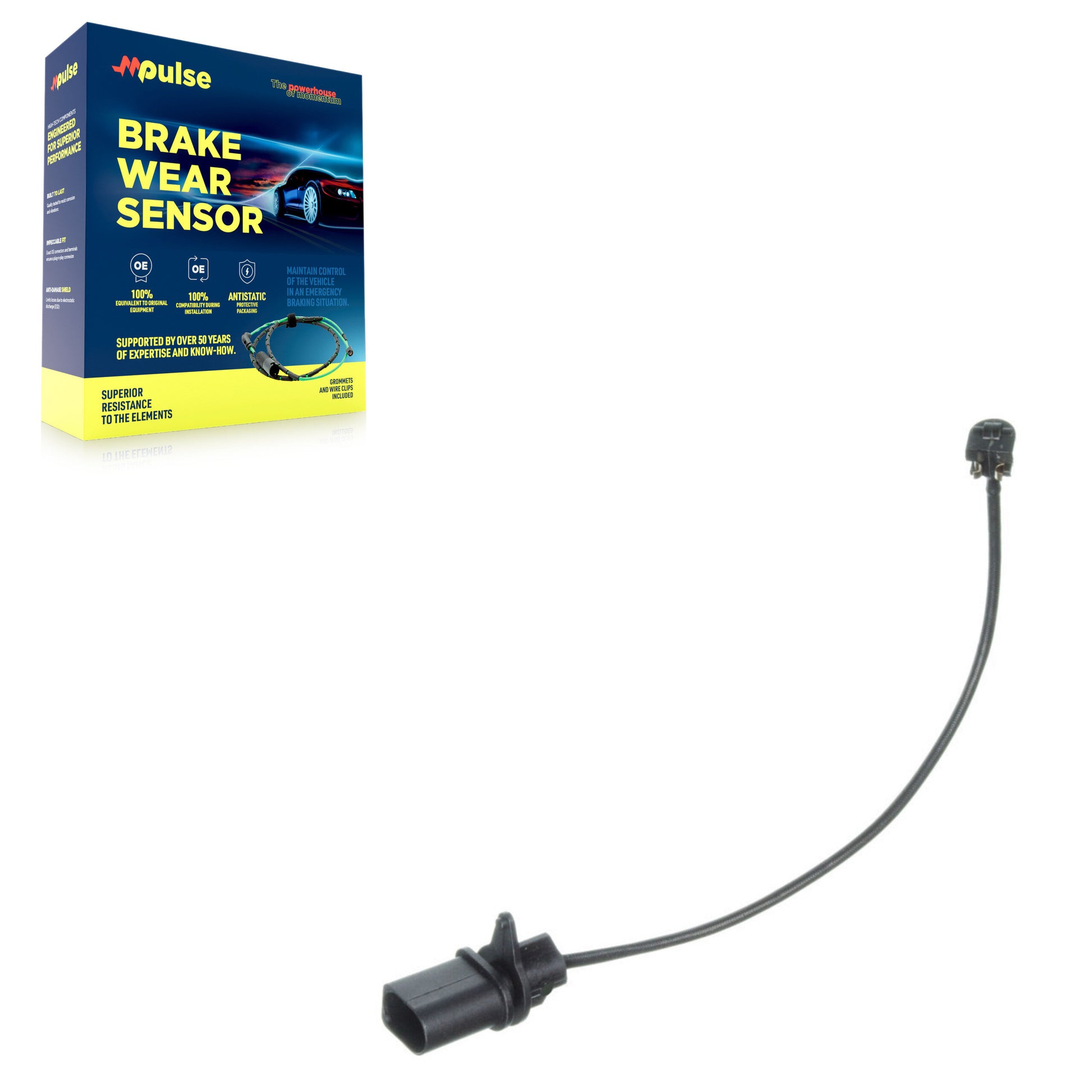 Mpulse SEN-2BWS0138 Disc Brake Pad Wear Sensor for 2001-2005 Volkswagen Passat - Front