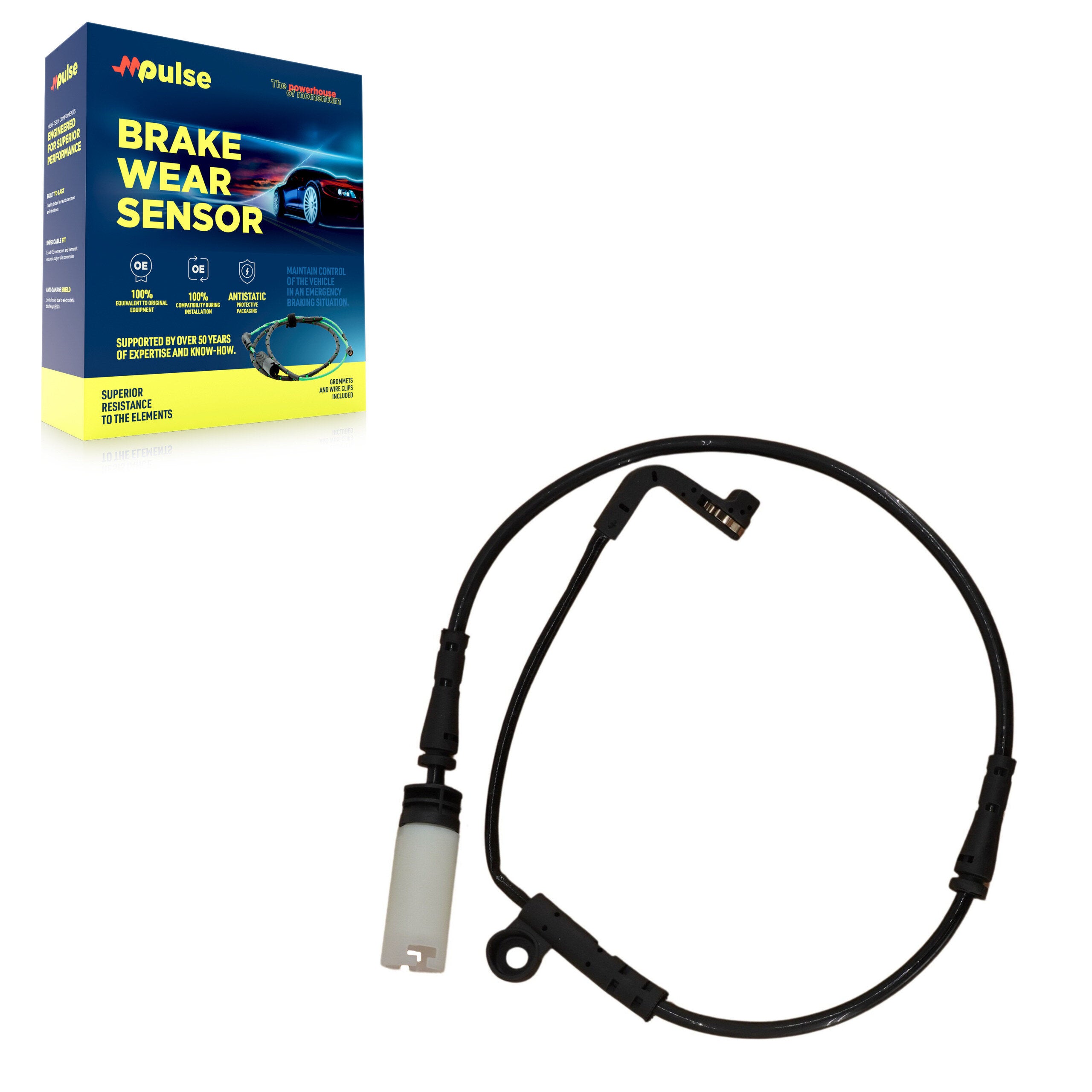 Mpulse SEN-2BWS0149 Disc Brake Pad Wear Sensor for 2004-2011 BMW 650Ci, BMW M6, BMW 528i xDrive - Front, Front Left, Rear